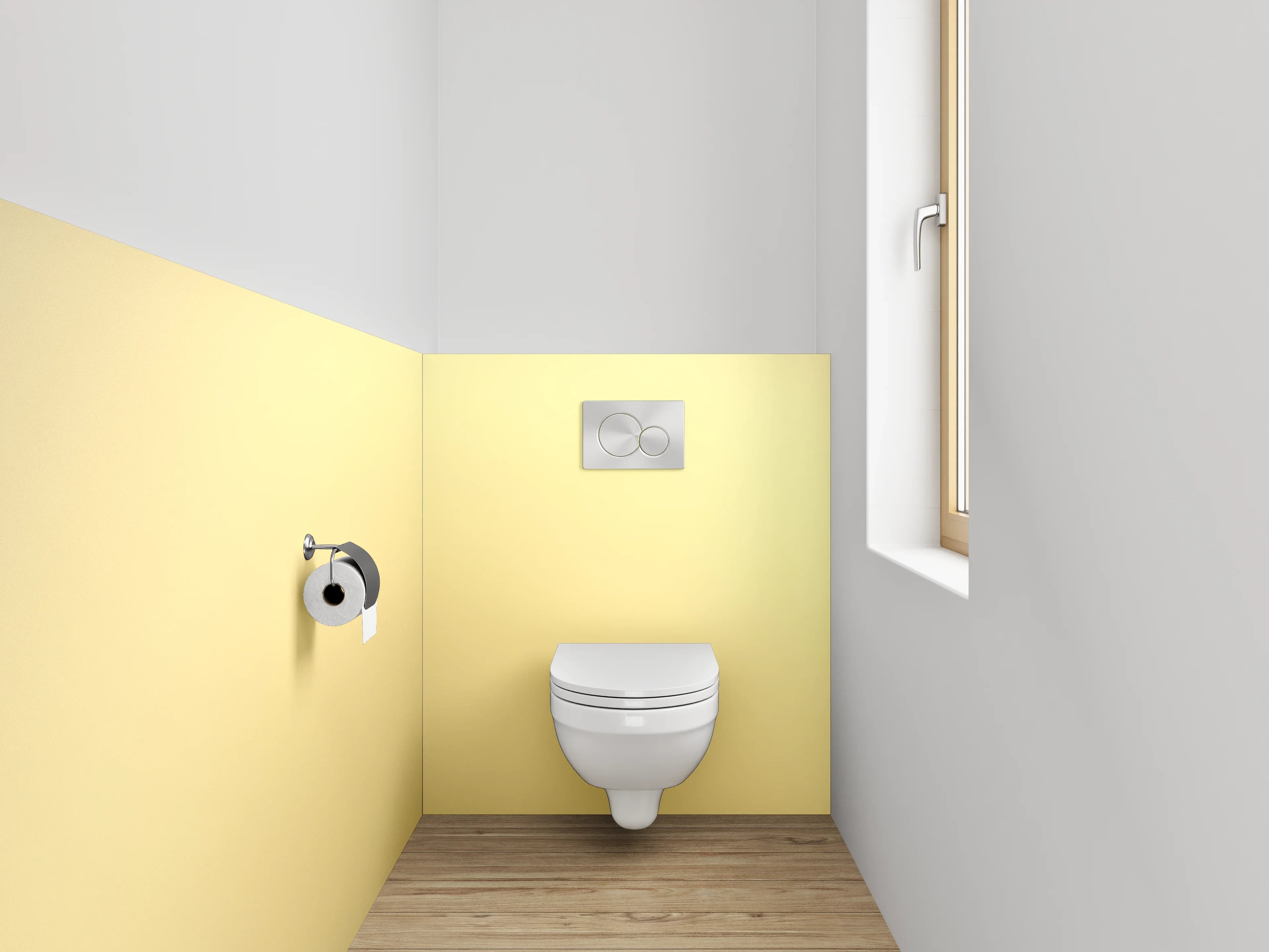 WC-Rückwand - Abstrakte beige Farbverläufe