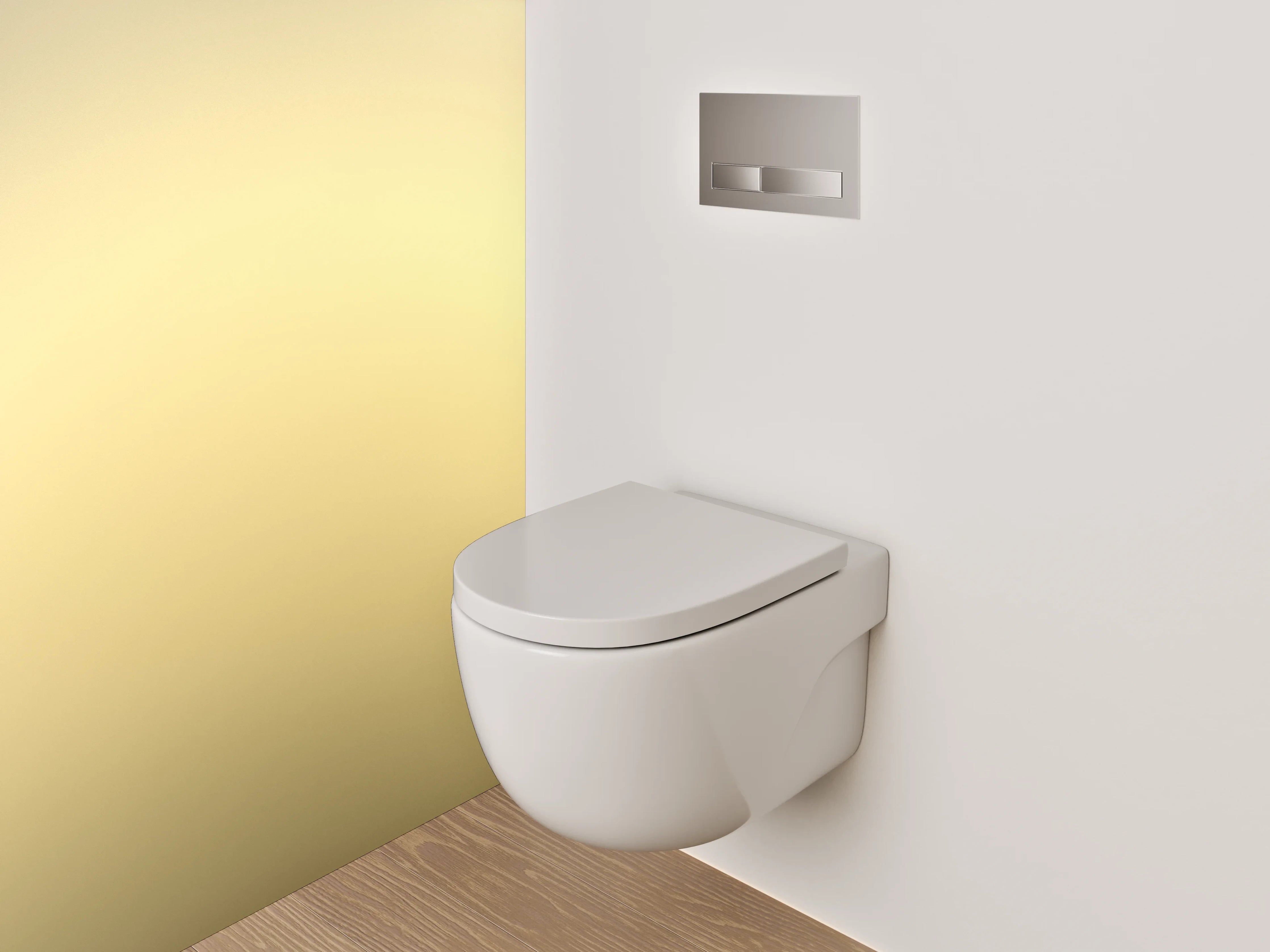 WC-Rückwand - Abstrakte beige Farbverläufe