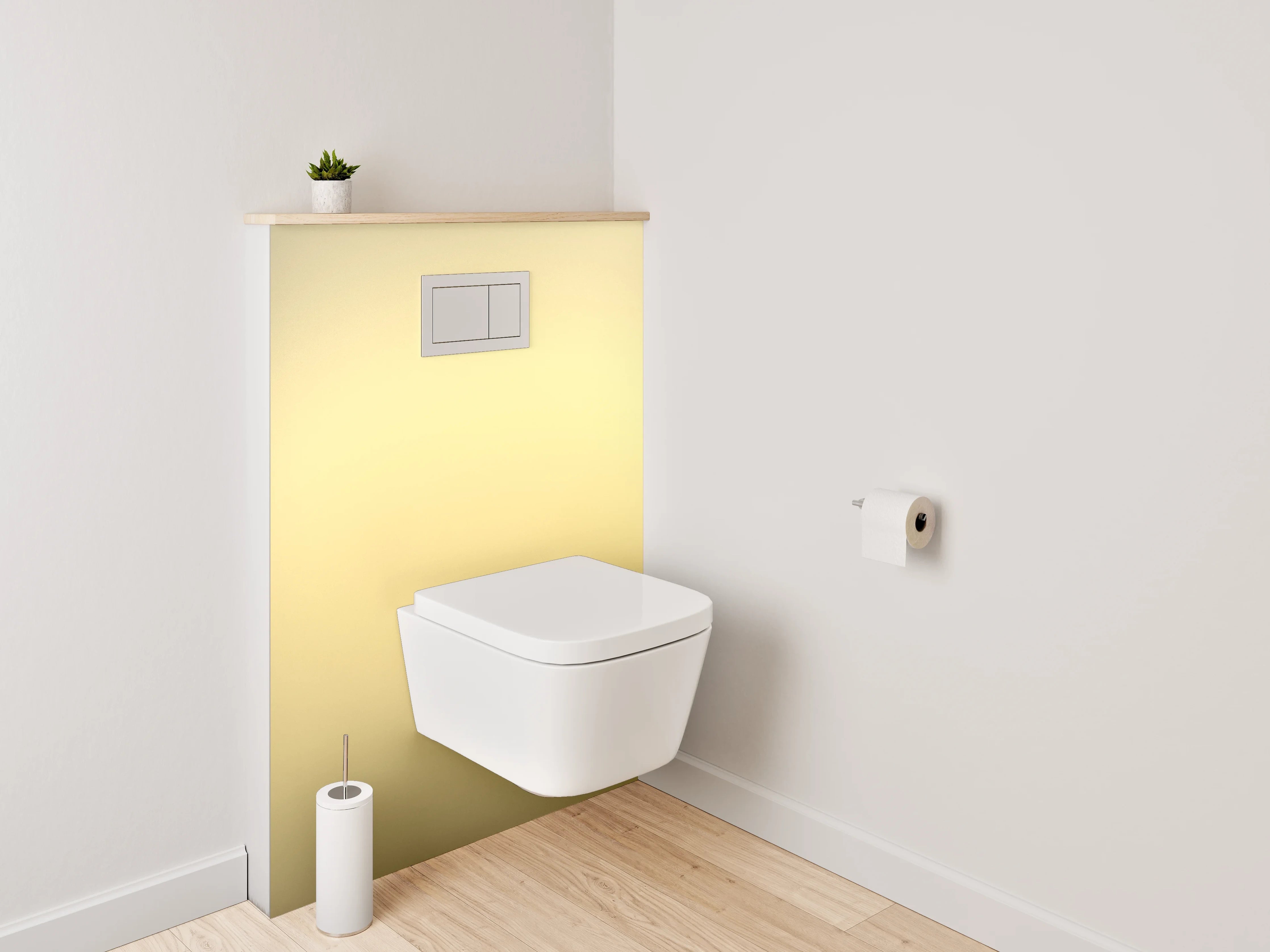 WC-Rückwand - Abstrakte beige Farbverläufe