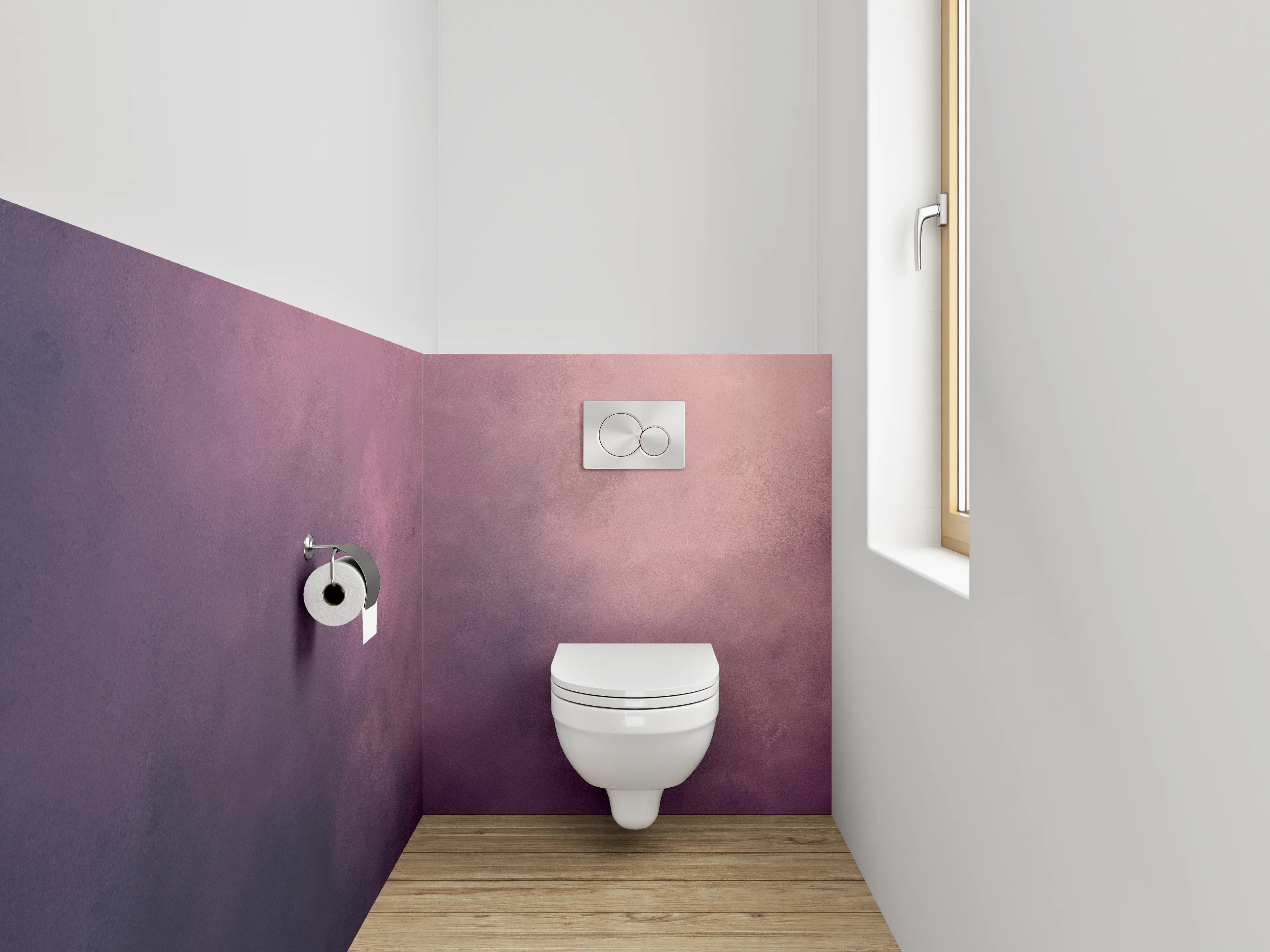 WC-Rückwand - Abstrakte lila Wolken Textur