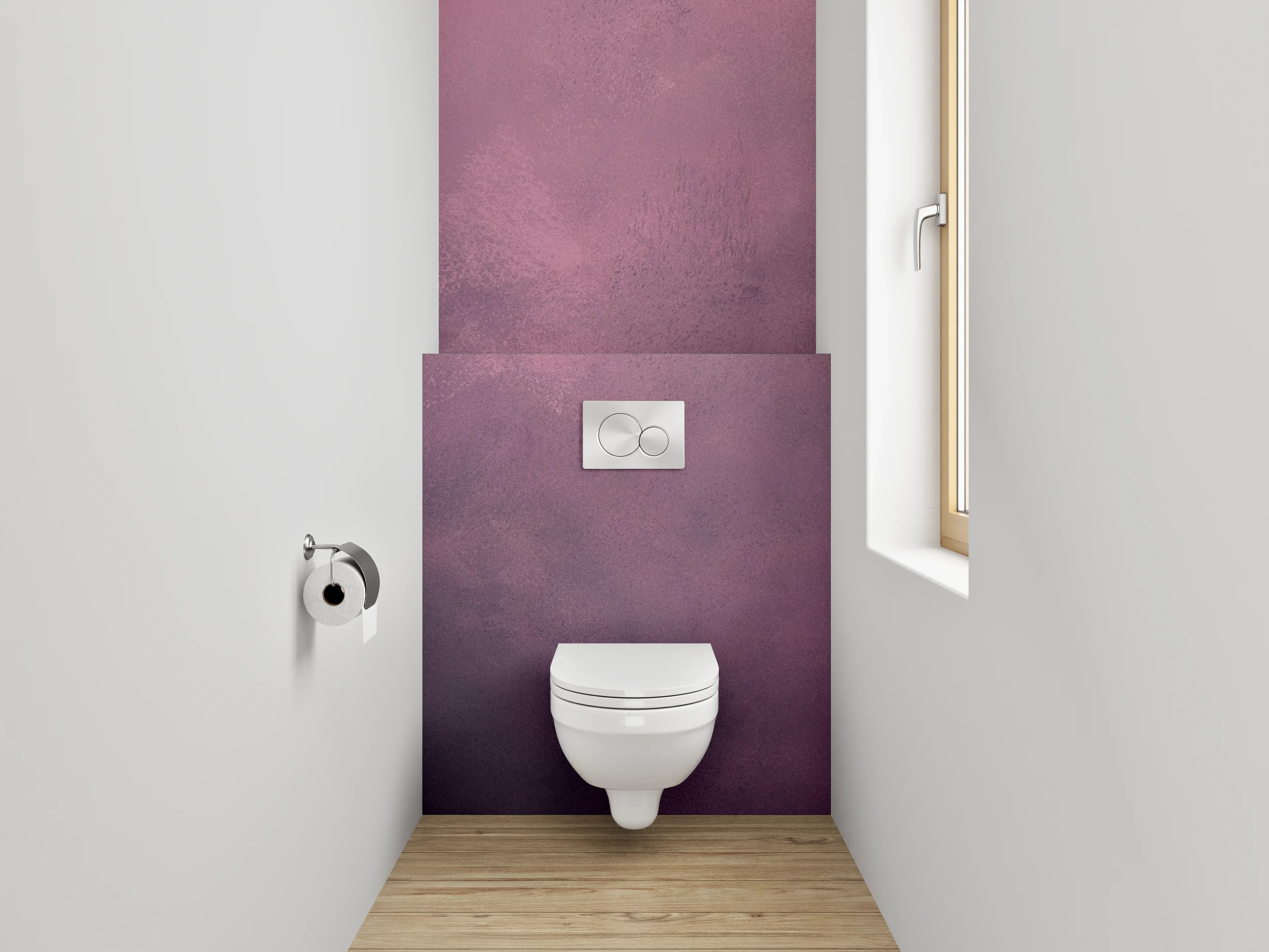 WC-Rückwand - Abstrakte lila Wolken Textur