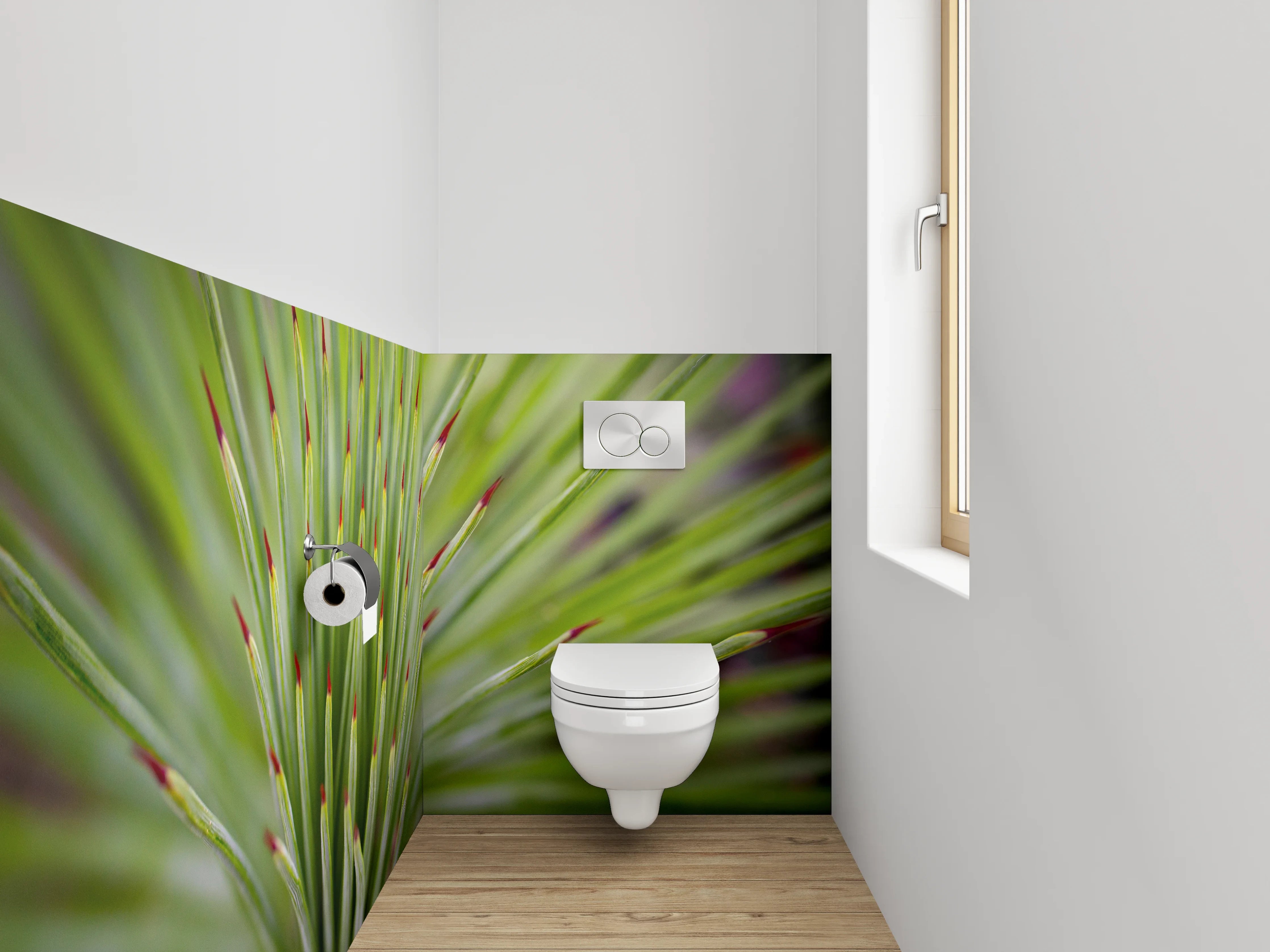 WC-Rückwand - Agave Nahaufnahme Makro Grün