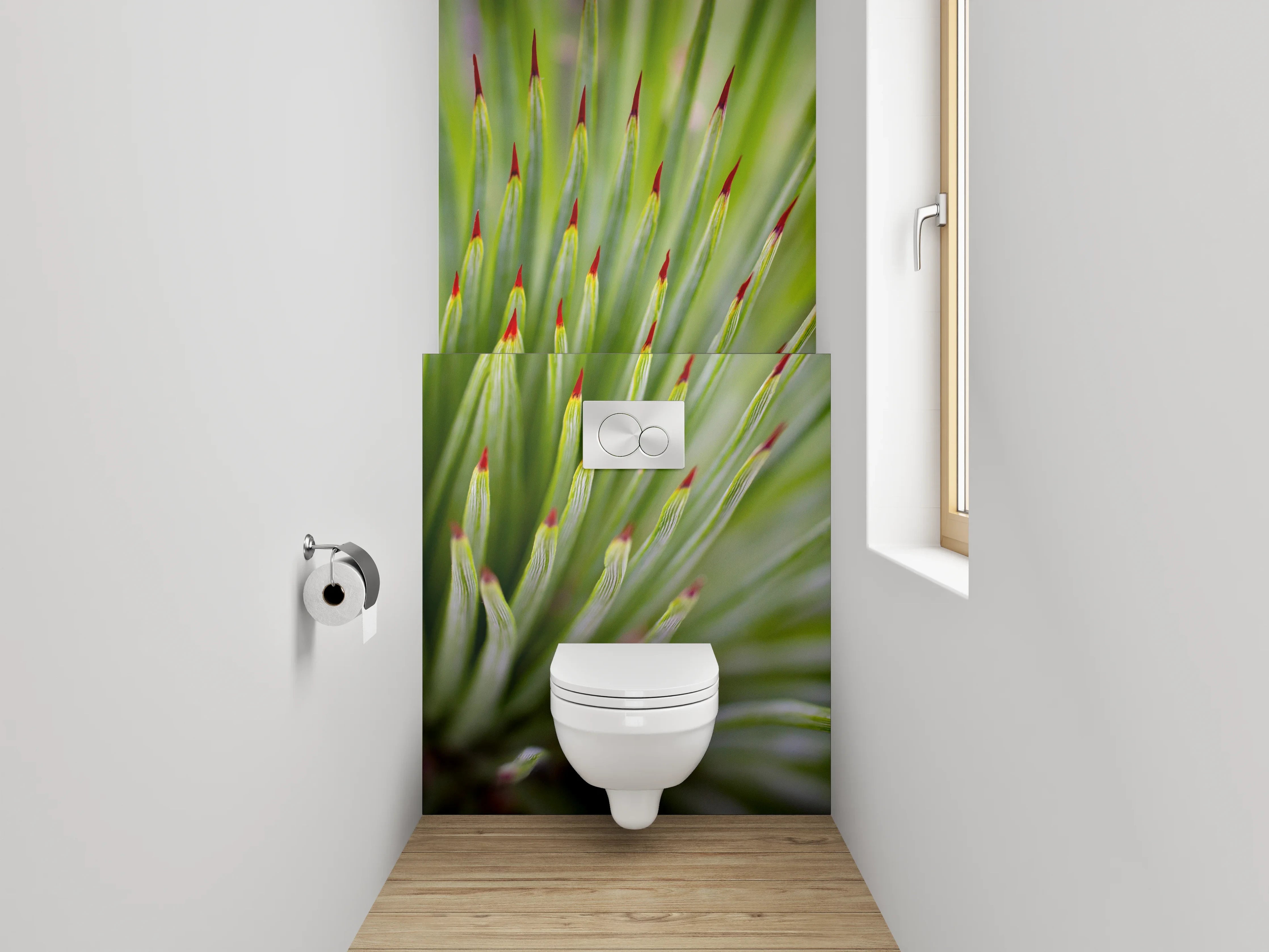 WC-Rückwand - Agave Nahaufnahme Makro Grün