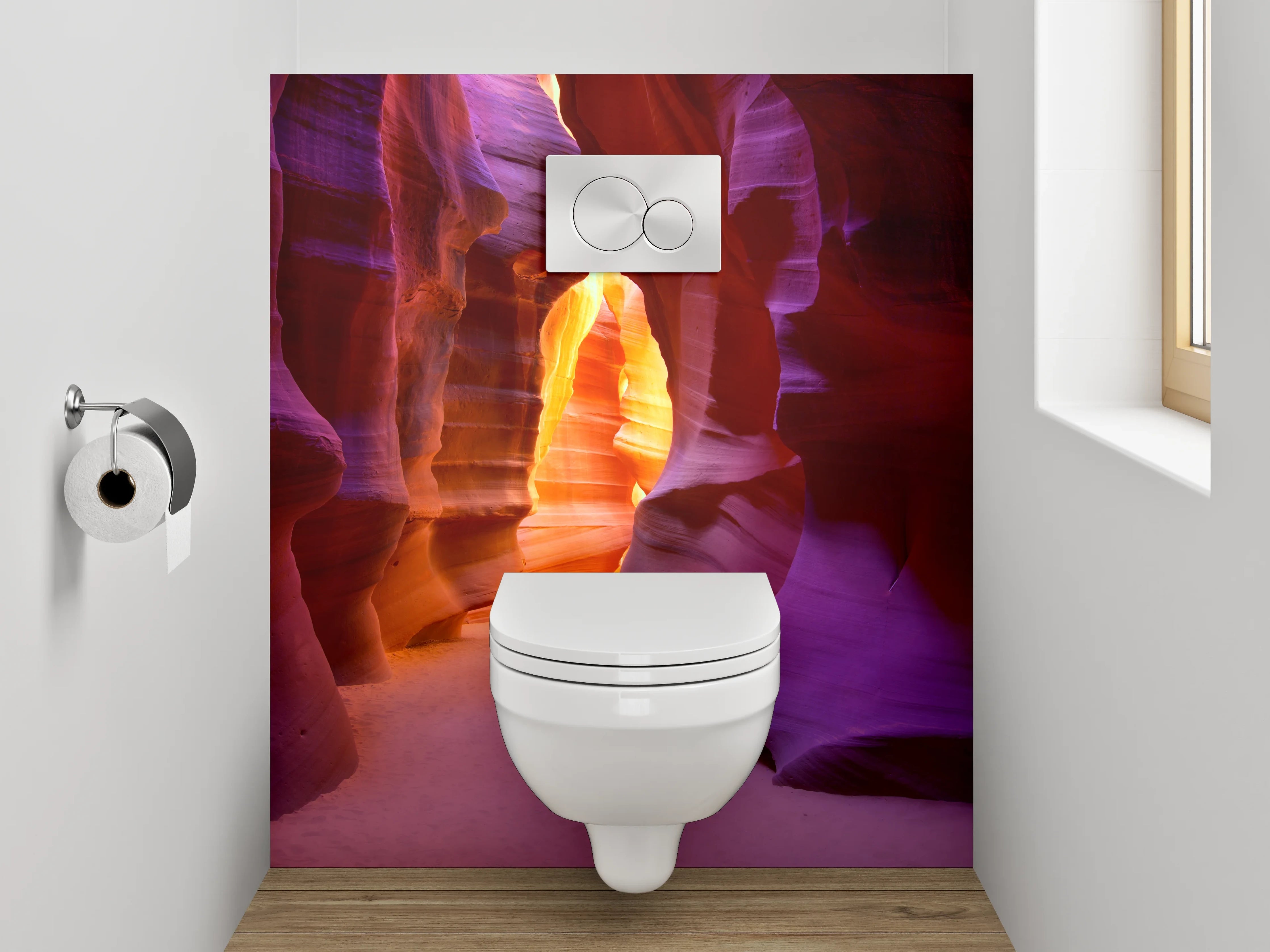 WC-Rückwand - Antelope Canyon Lichtspektakel Naturfoto
