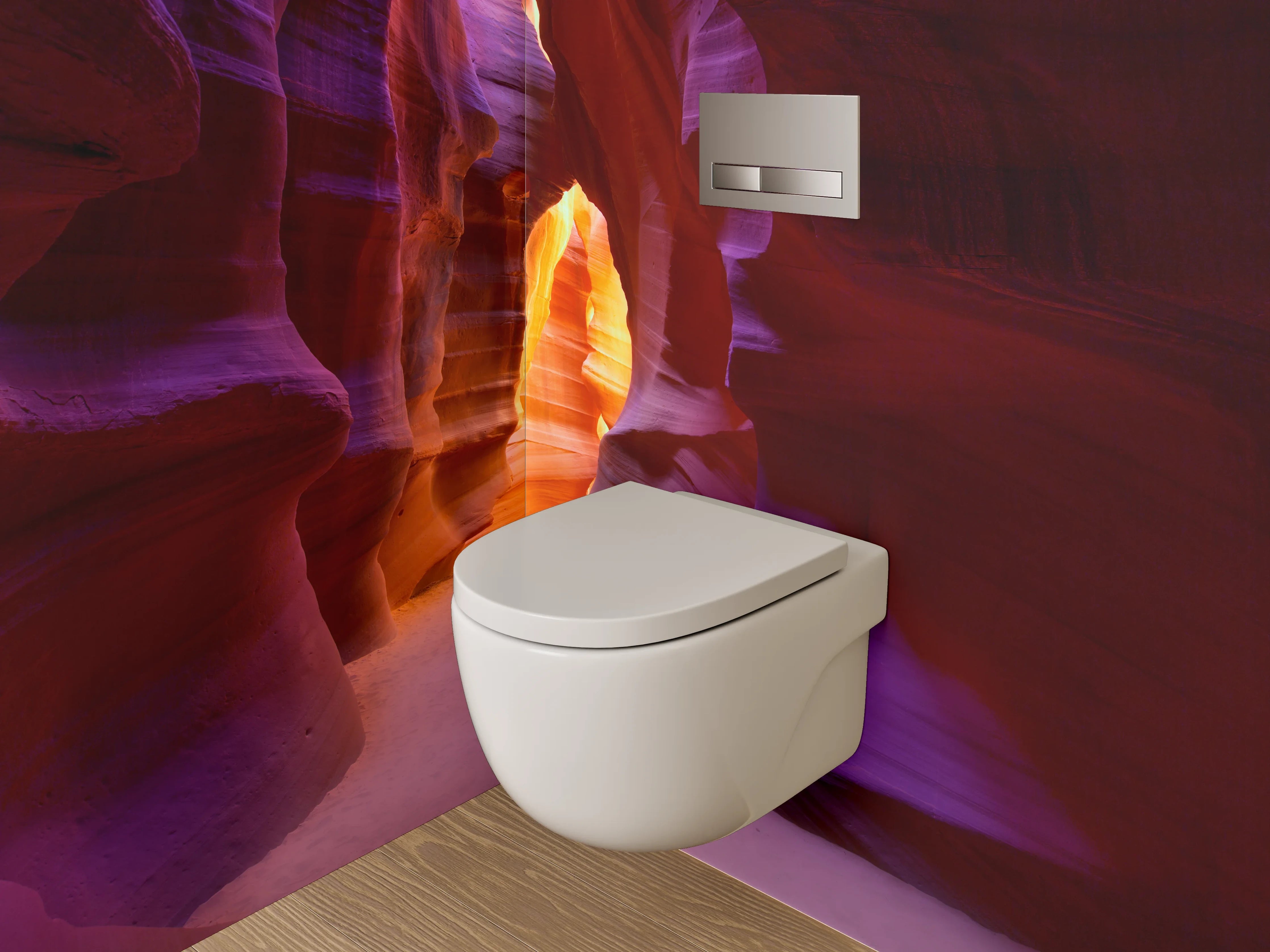 WC-Rückwand - Antelope Canyon Lichtspektakel Naturfoto