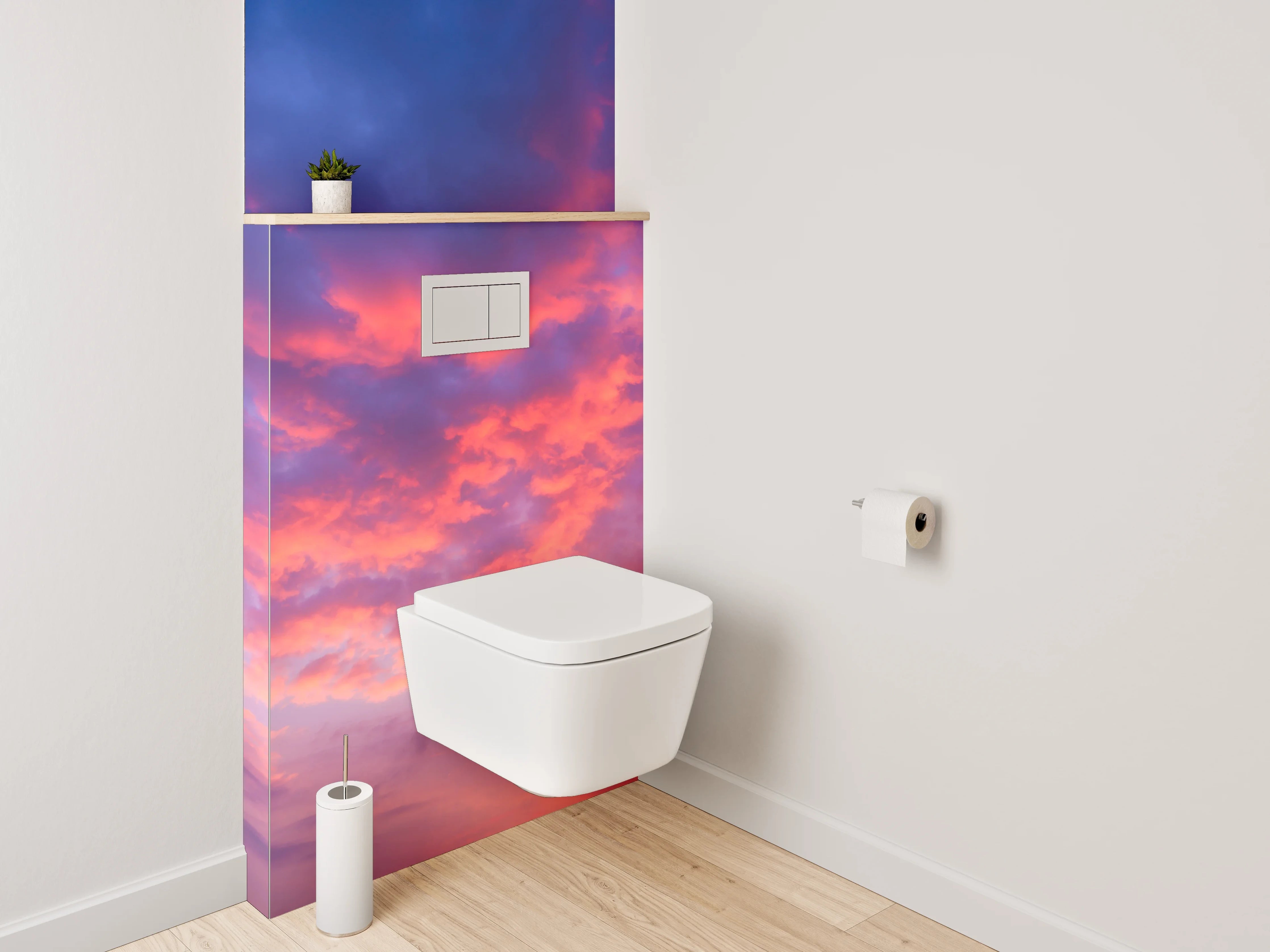 WC-Rückwand - Atemberaubender Himmel bei Sonnenuntergang