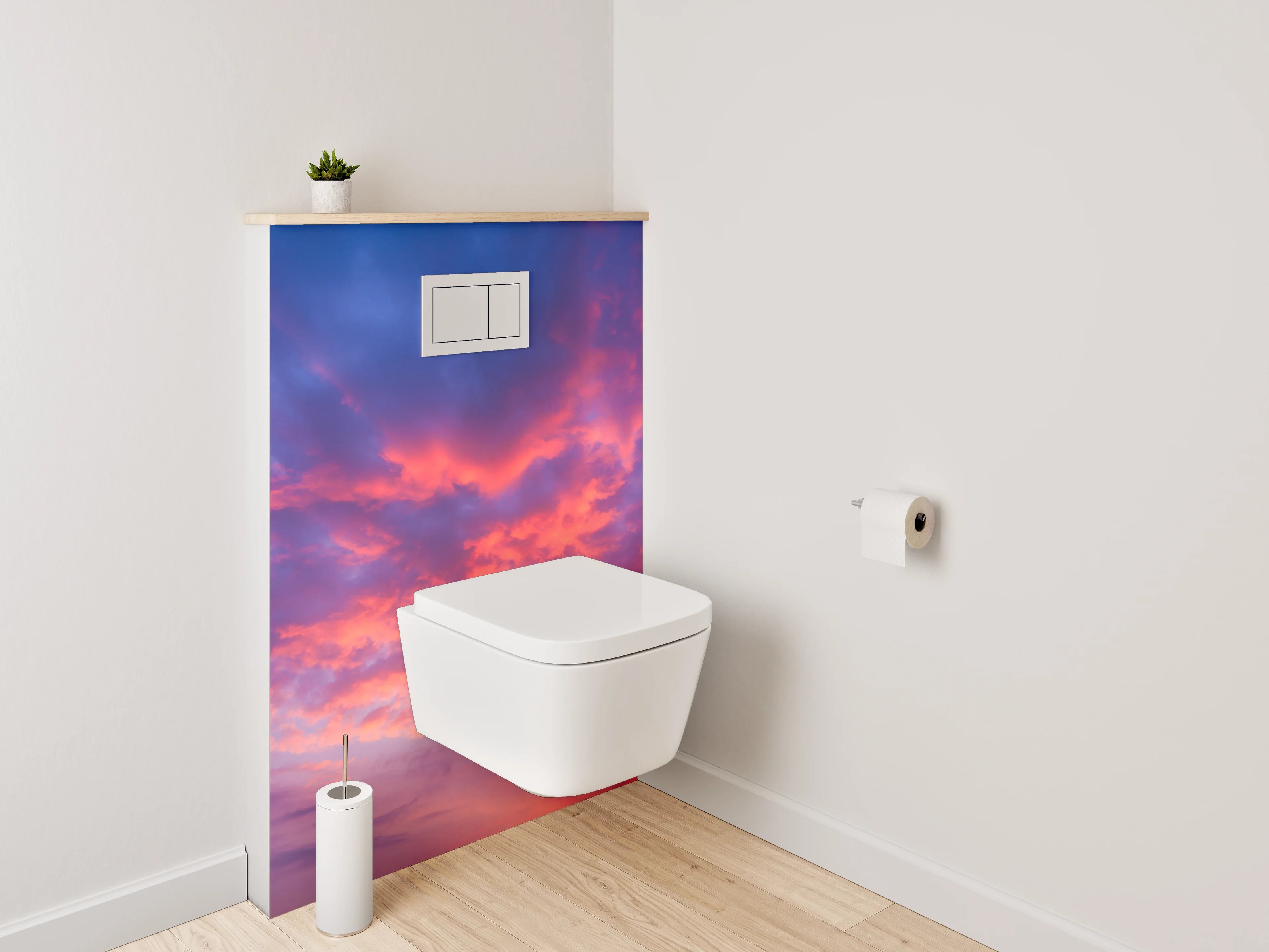 WC-Rückwand - Atemberaubender Himmel bei Sonnenuntergang