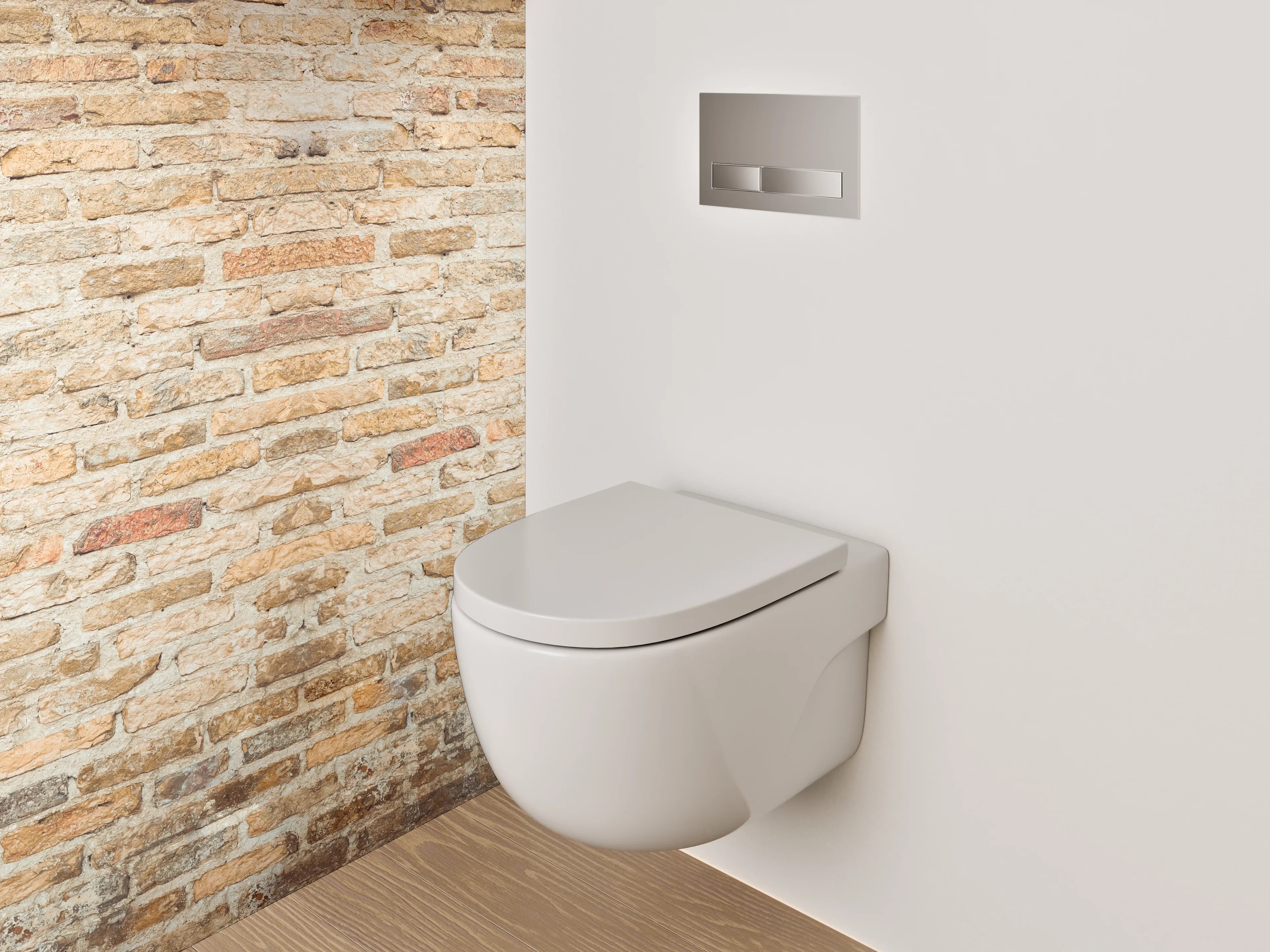 WC-Rückwand - Backstein Wandoptik rustikal
