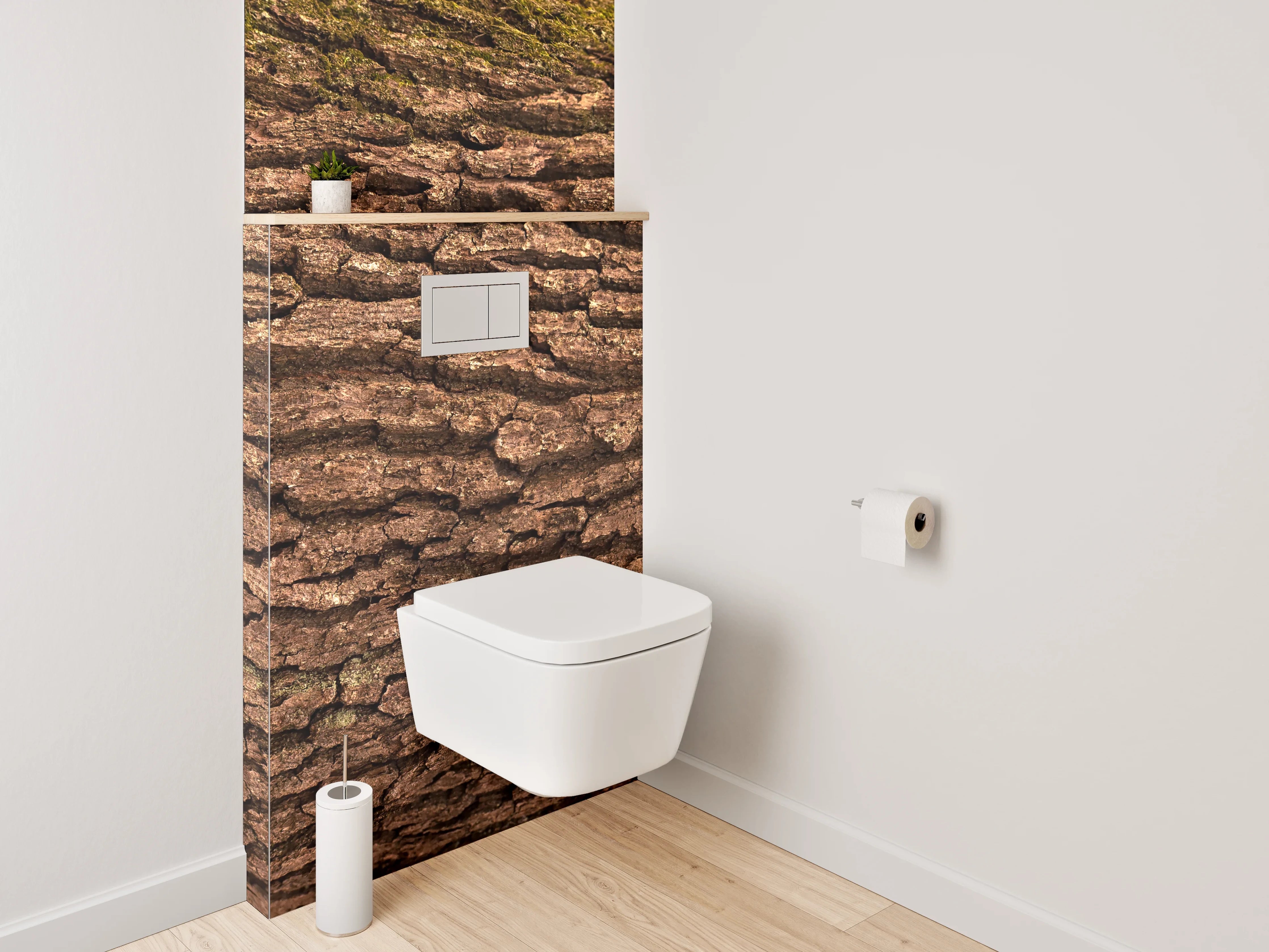 WC-Rückwand - Baumrinde Nahaufnahme – Natur pur