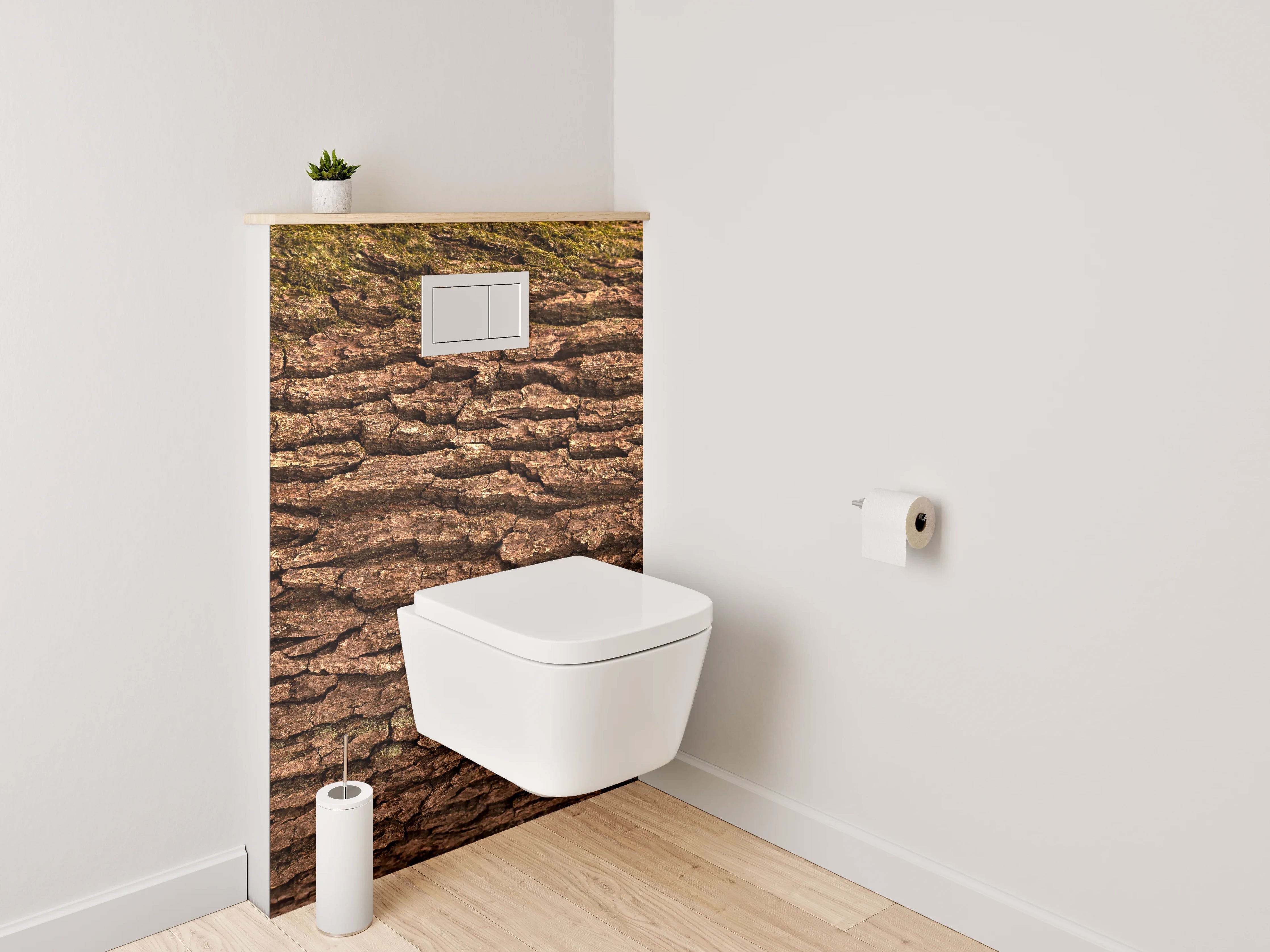 WC-Rückwand - Baumrinde Nahaufnahme – Natur pur