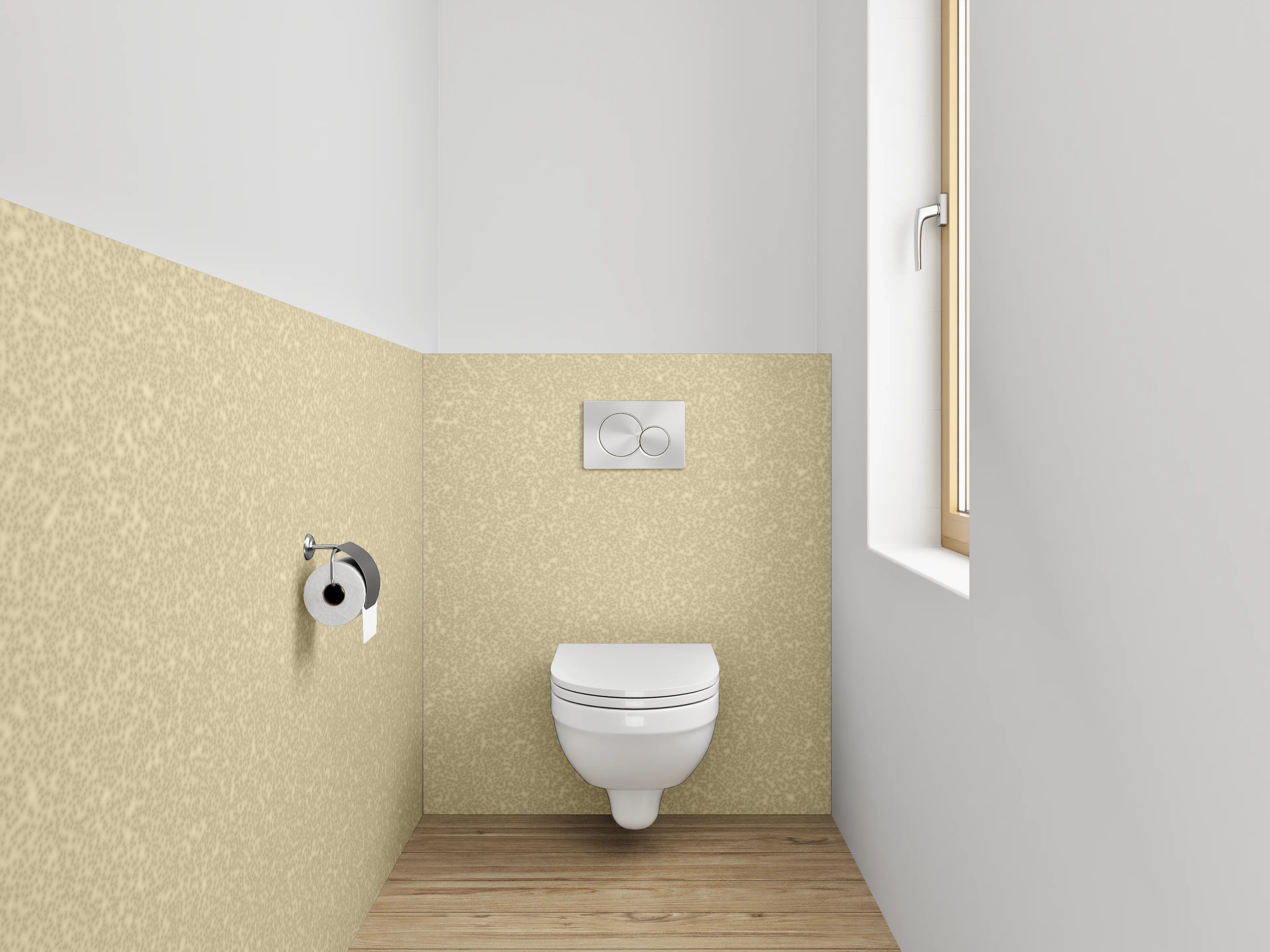 WC-Rückwand - Beige-Goldene Glitter-Textur