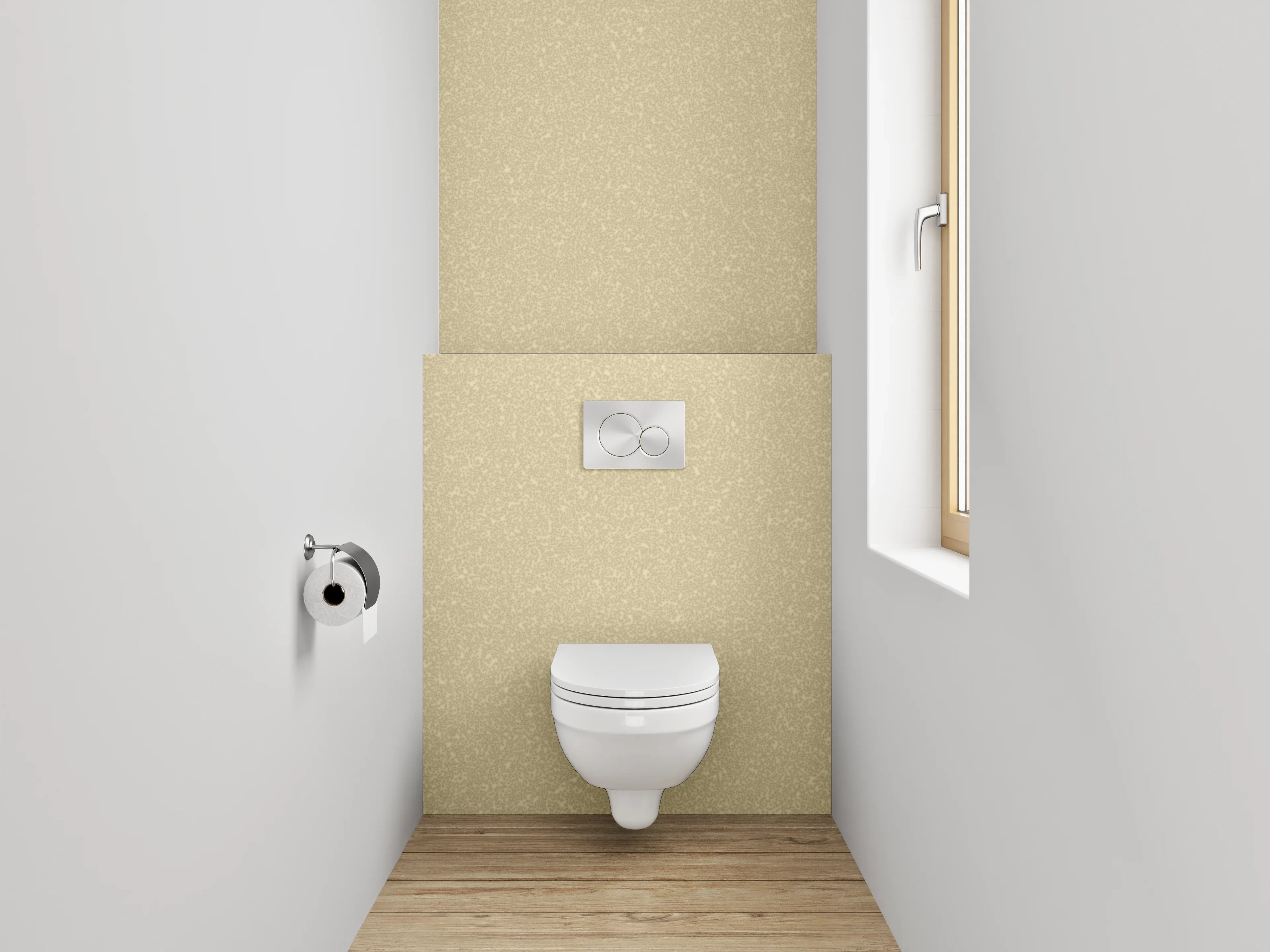WC-Rückwand - Beige-Goldene Glitter-Textur