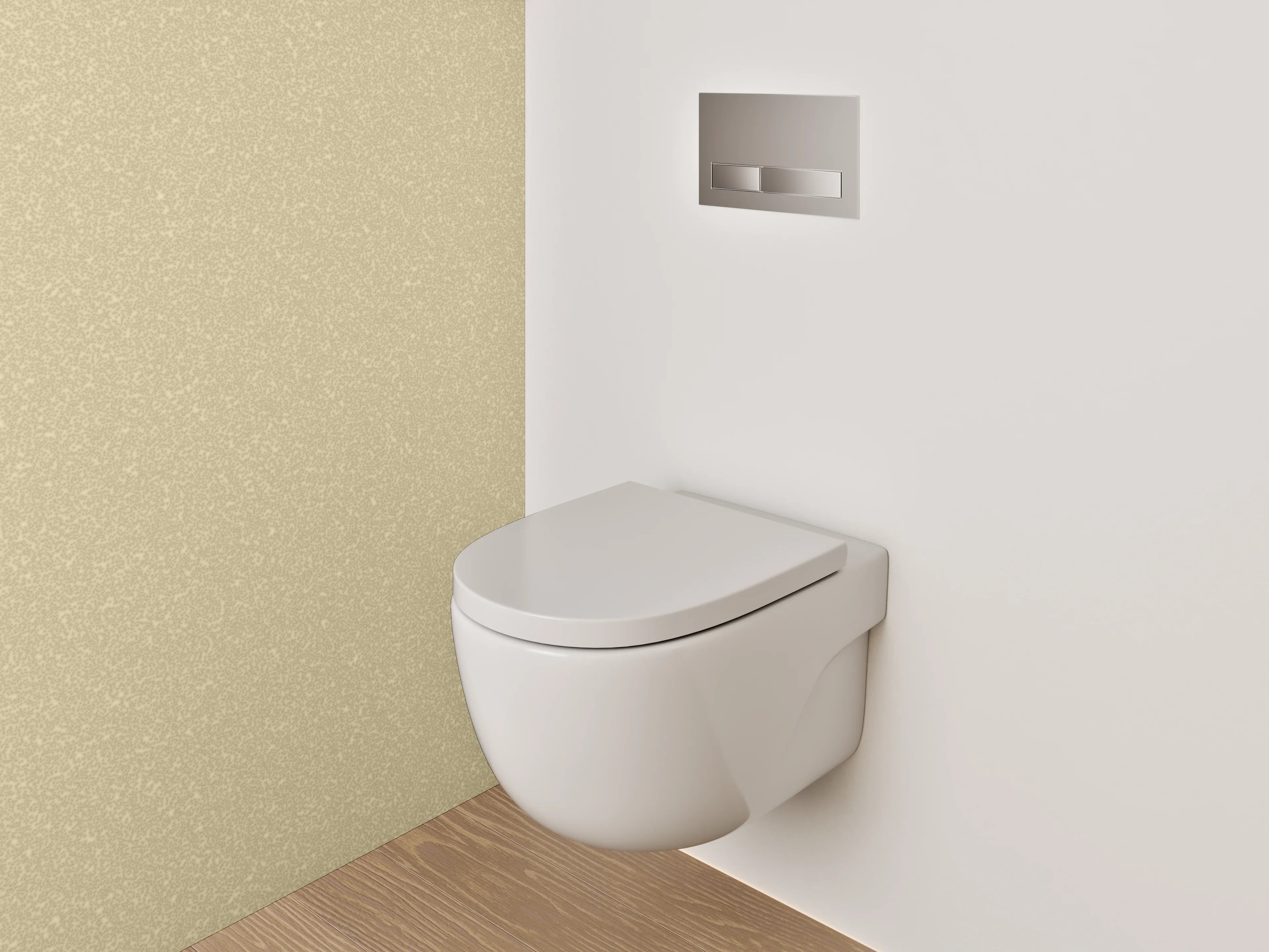 WC-Rückwand - Beige-Goldene Glitter-Textur