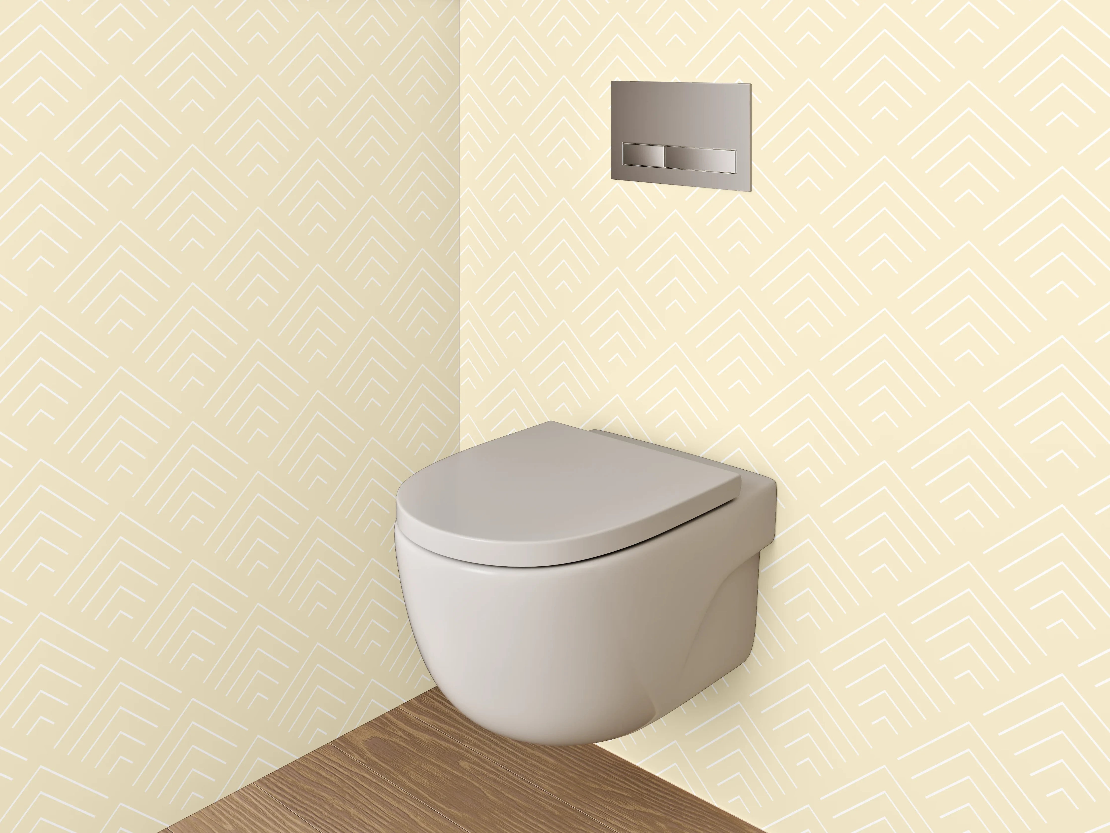WC-Rückwand - Beige Musterstruktur Tapete