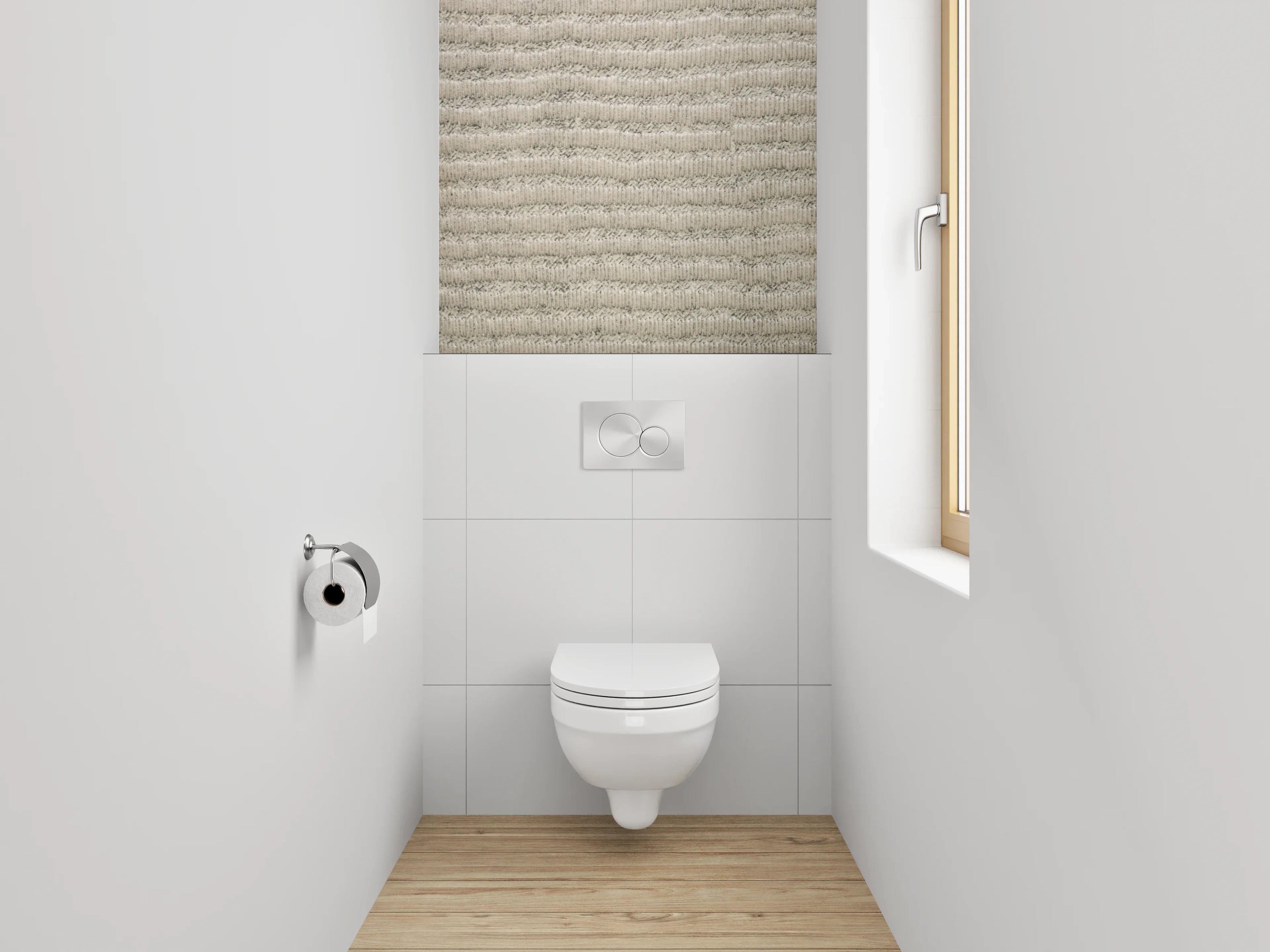 WC-Rückwand - Beige Struktur Muster modern