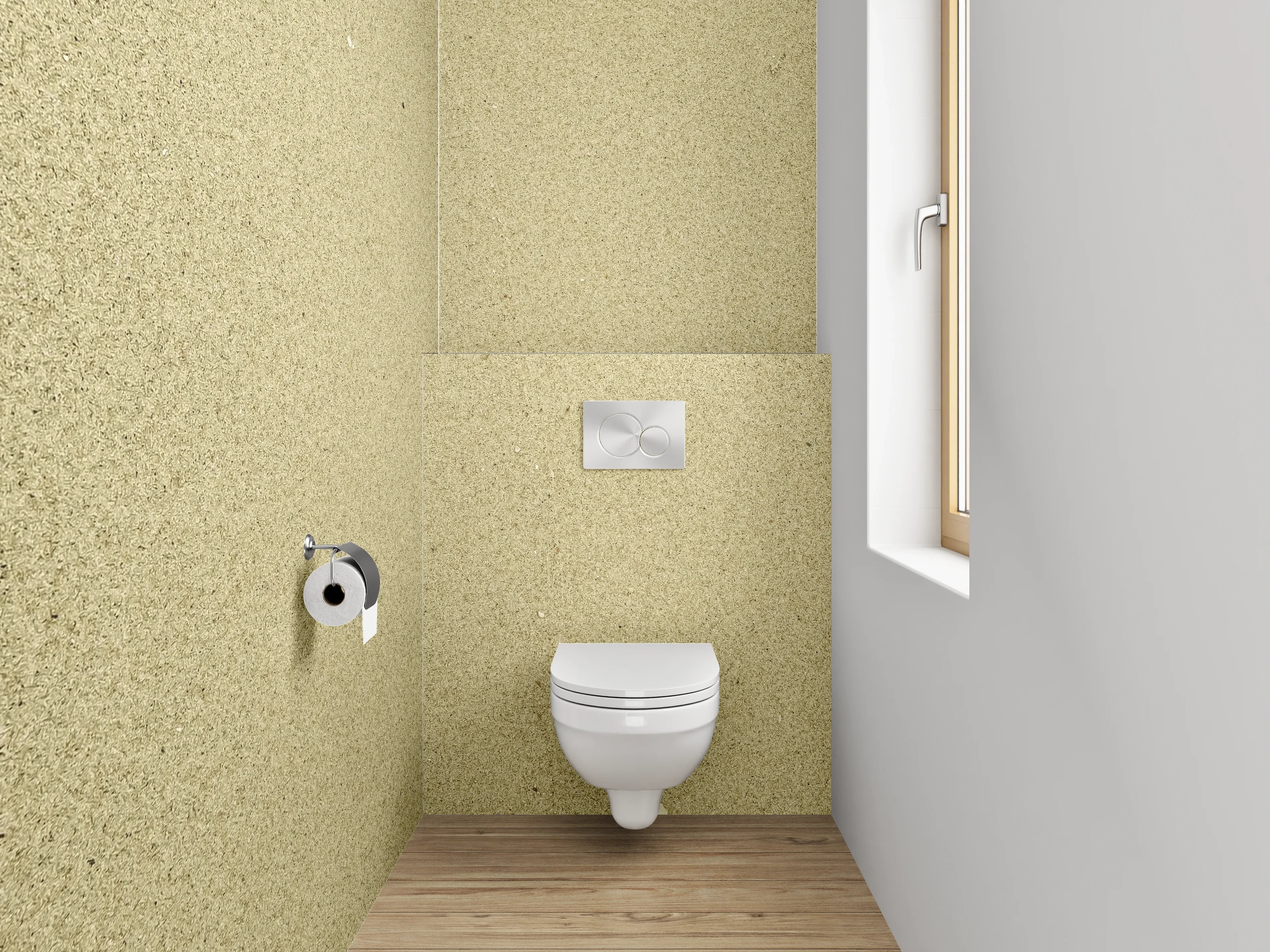 WC-Rückwand - Beige Vintage Strukturoptik