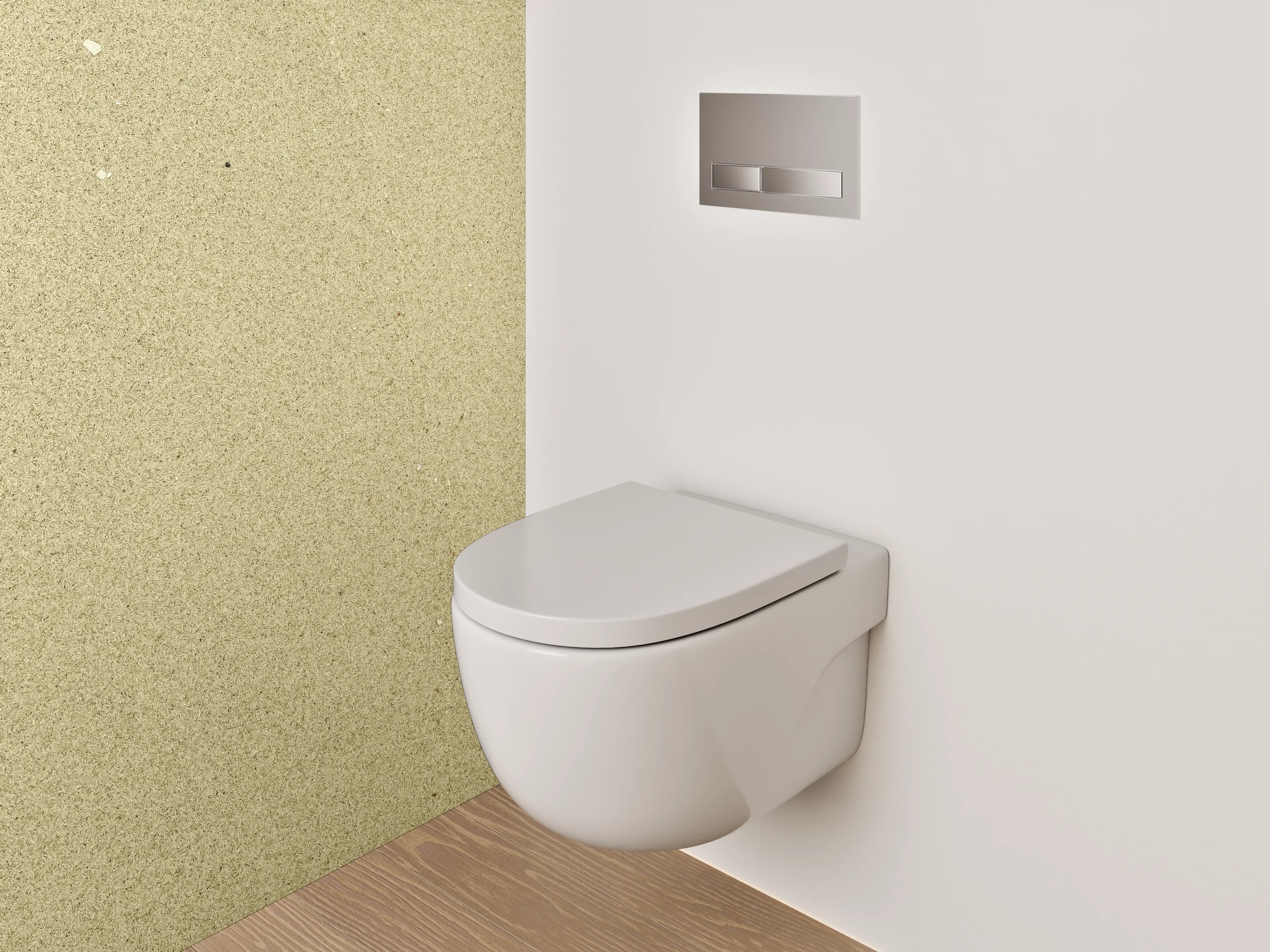 WC-Rückwand - Beige Vintage Strukturoptik