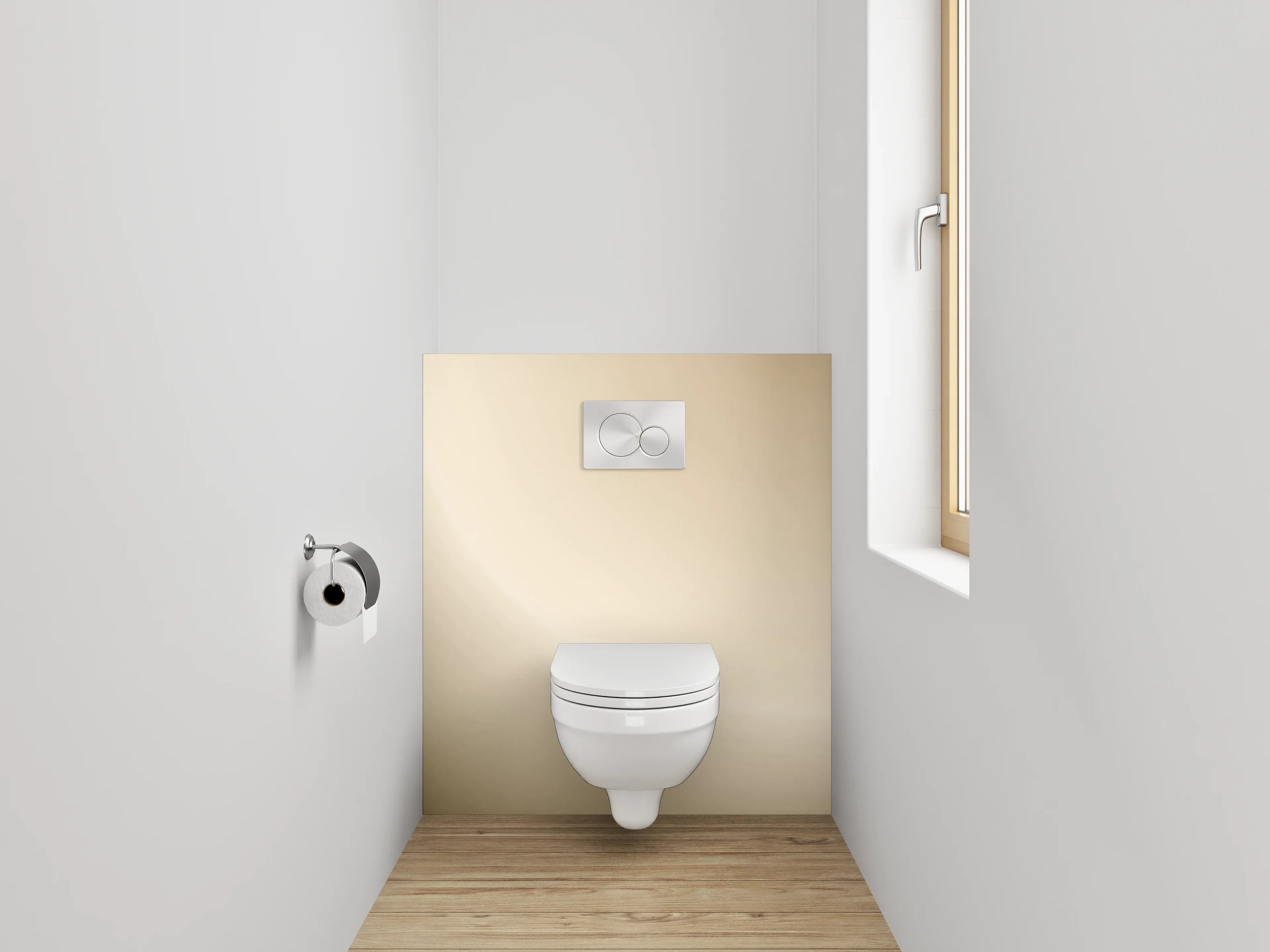 WC-Rückwand - Beige abstraktes Licht Farbverlauf