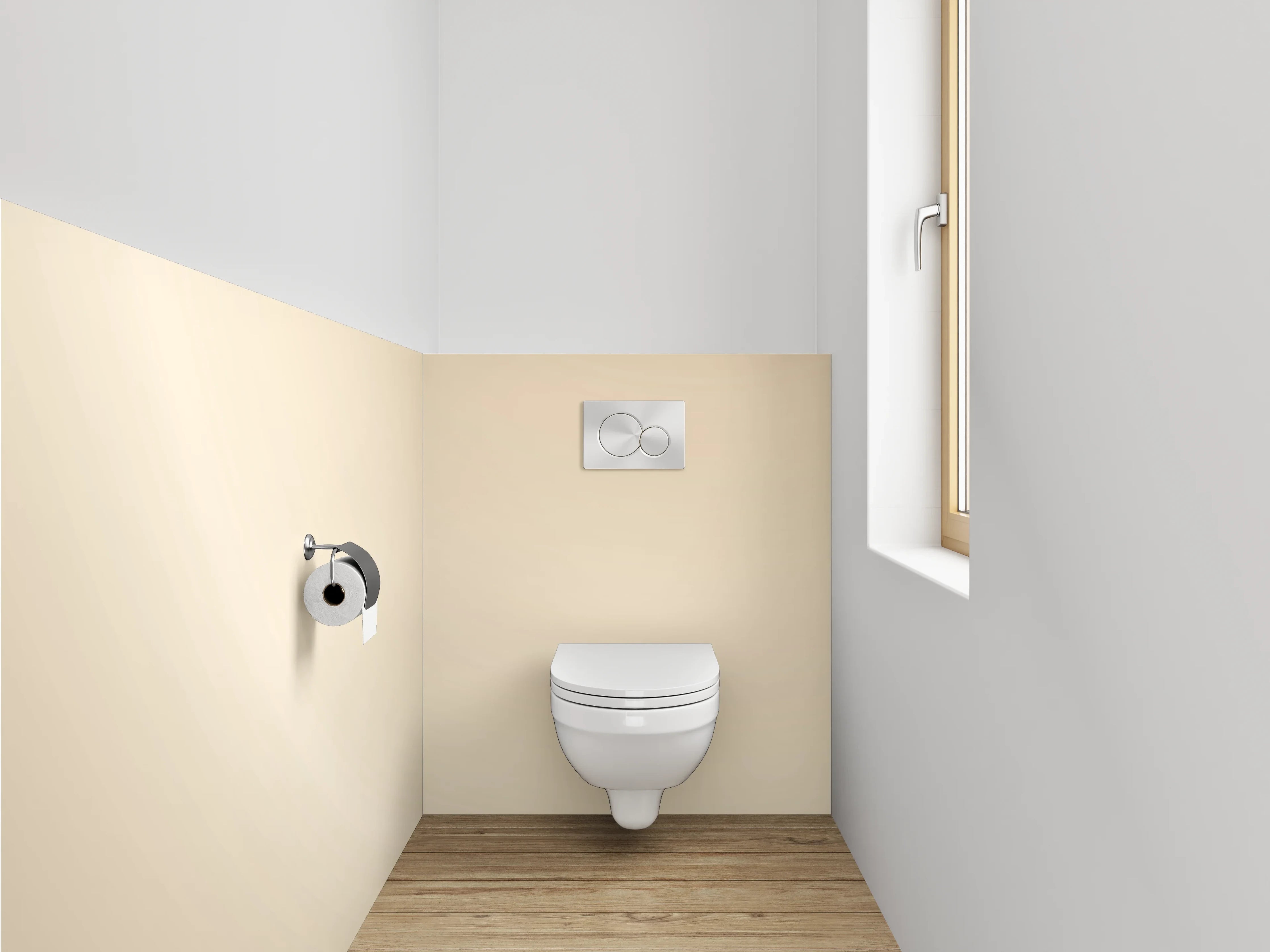 WC-Rückwand - Beige abstraktes Licht Farbverlauf