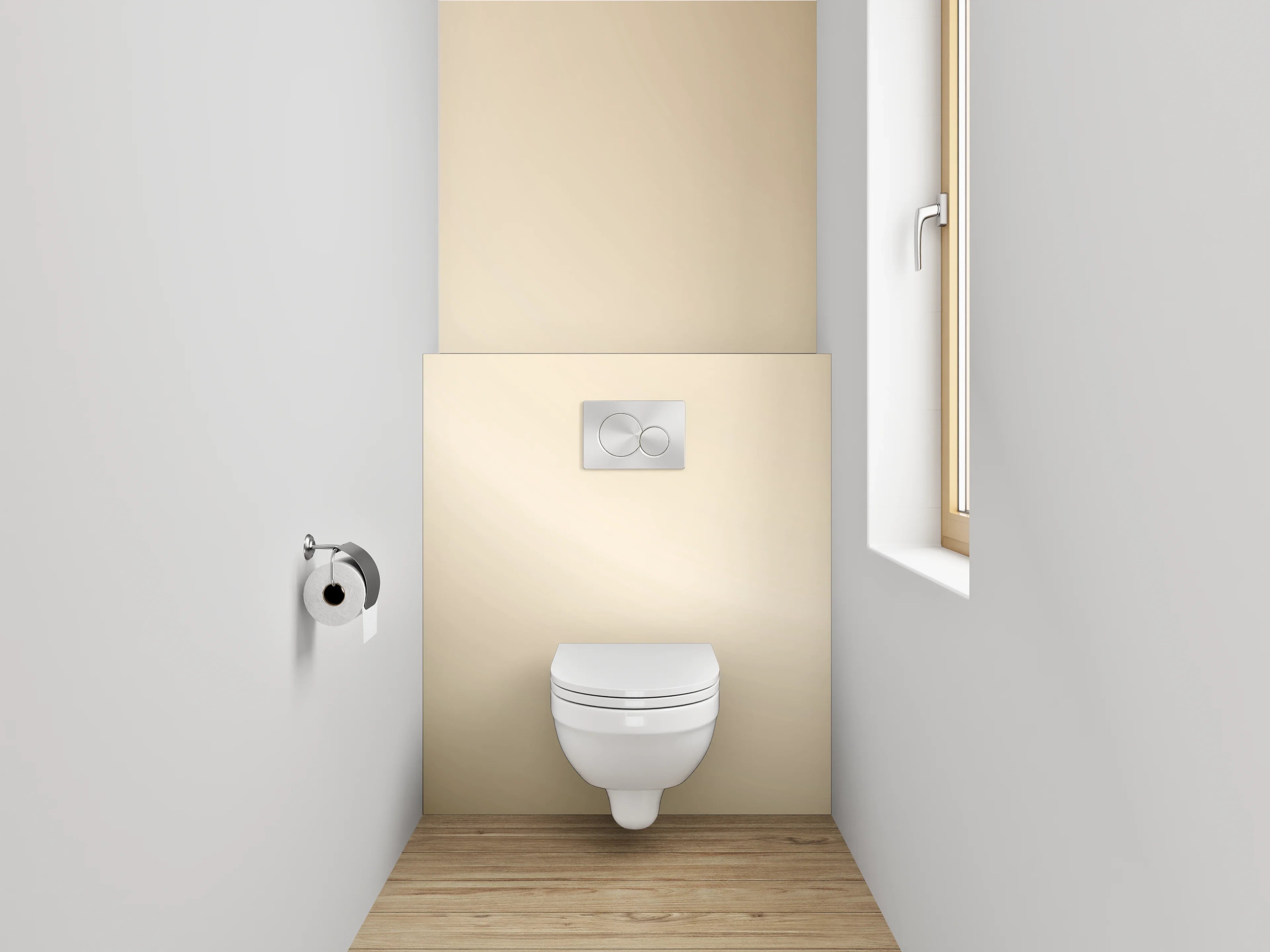 WC-Rückwand - Beige abstraktes Licht Farbverlauf