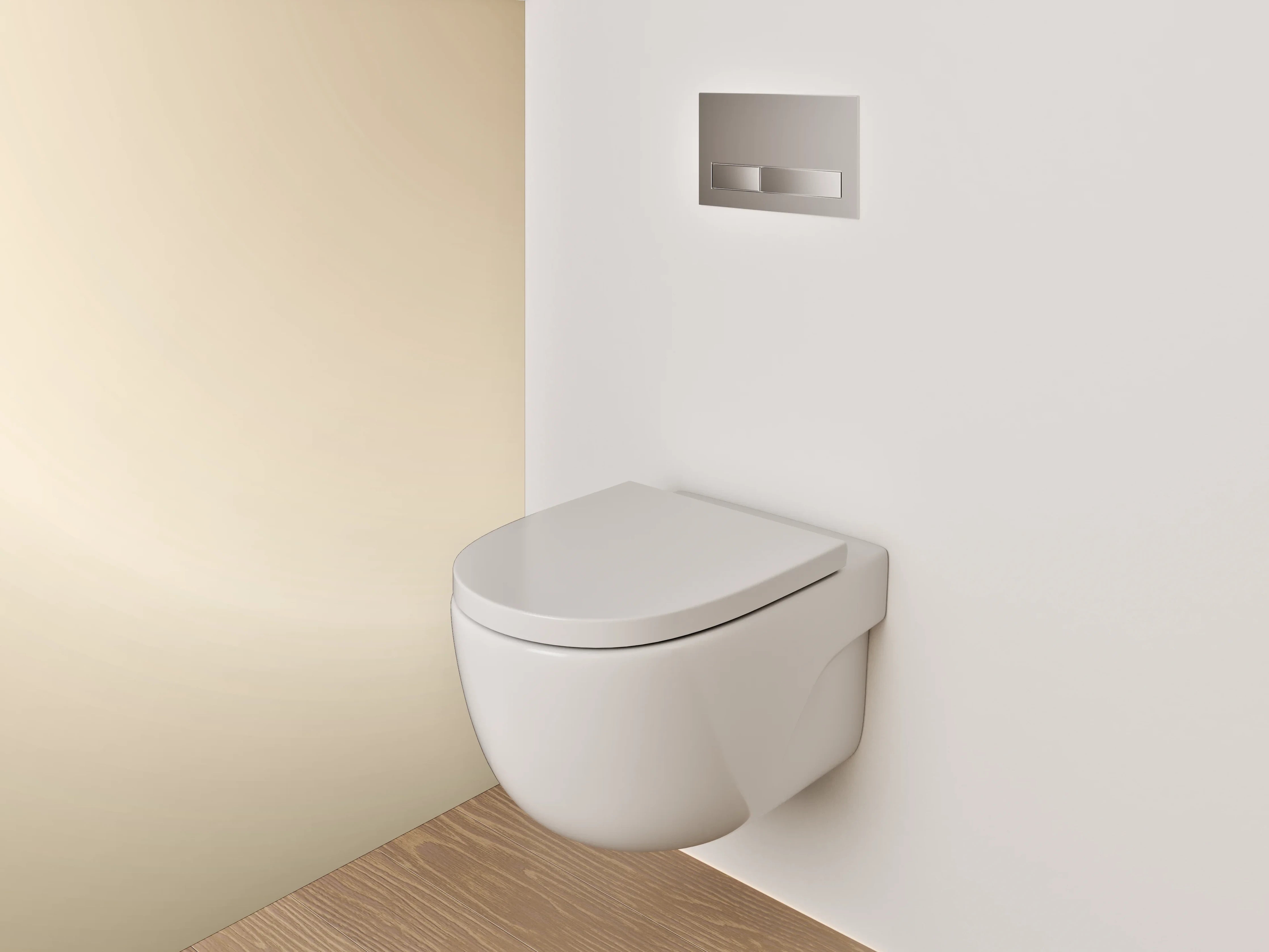 WC-Rückwand - Beige abstraktes Licht Farbverlauf