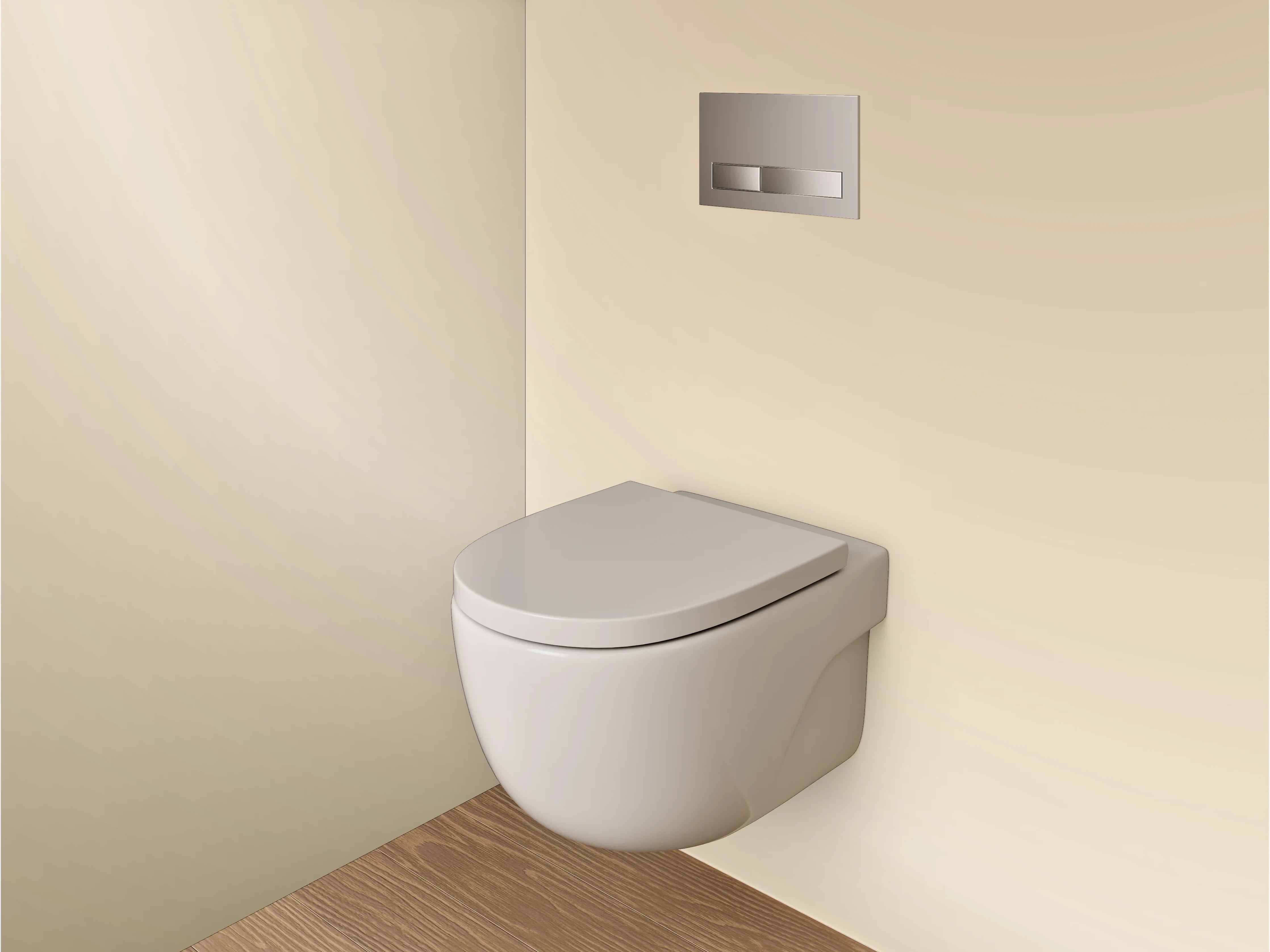 WC-Rückwand - Beige abstraktes Licht Farbverlauf