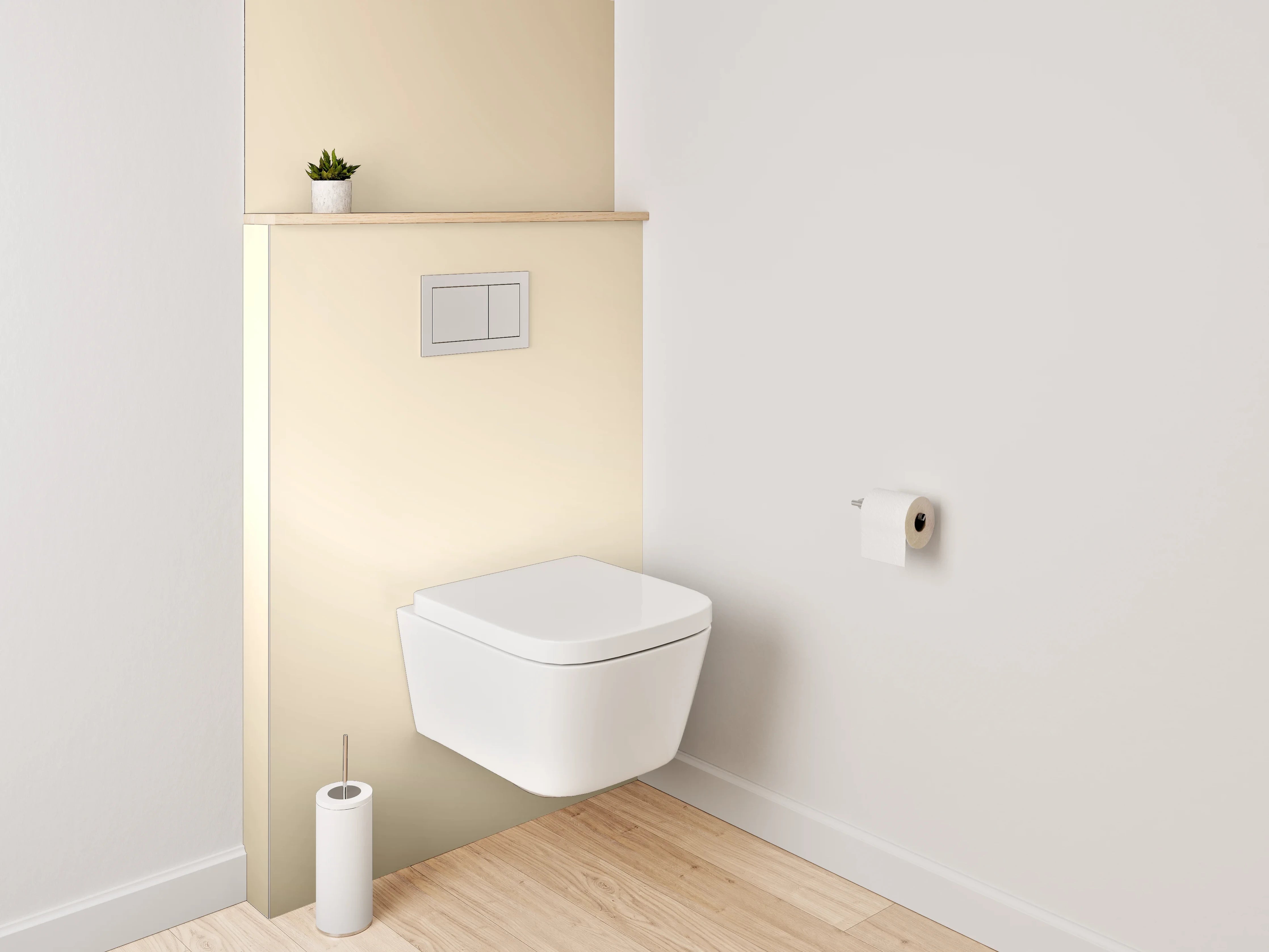 WC-Rückwand - Beige abstraktes Licht Farbverlauf