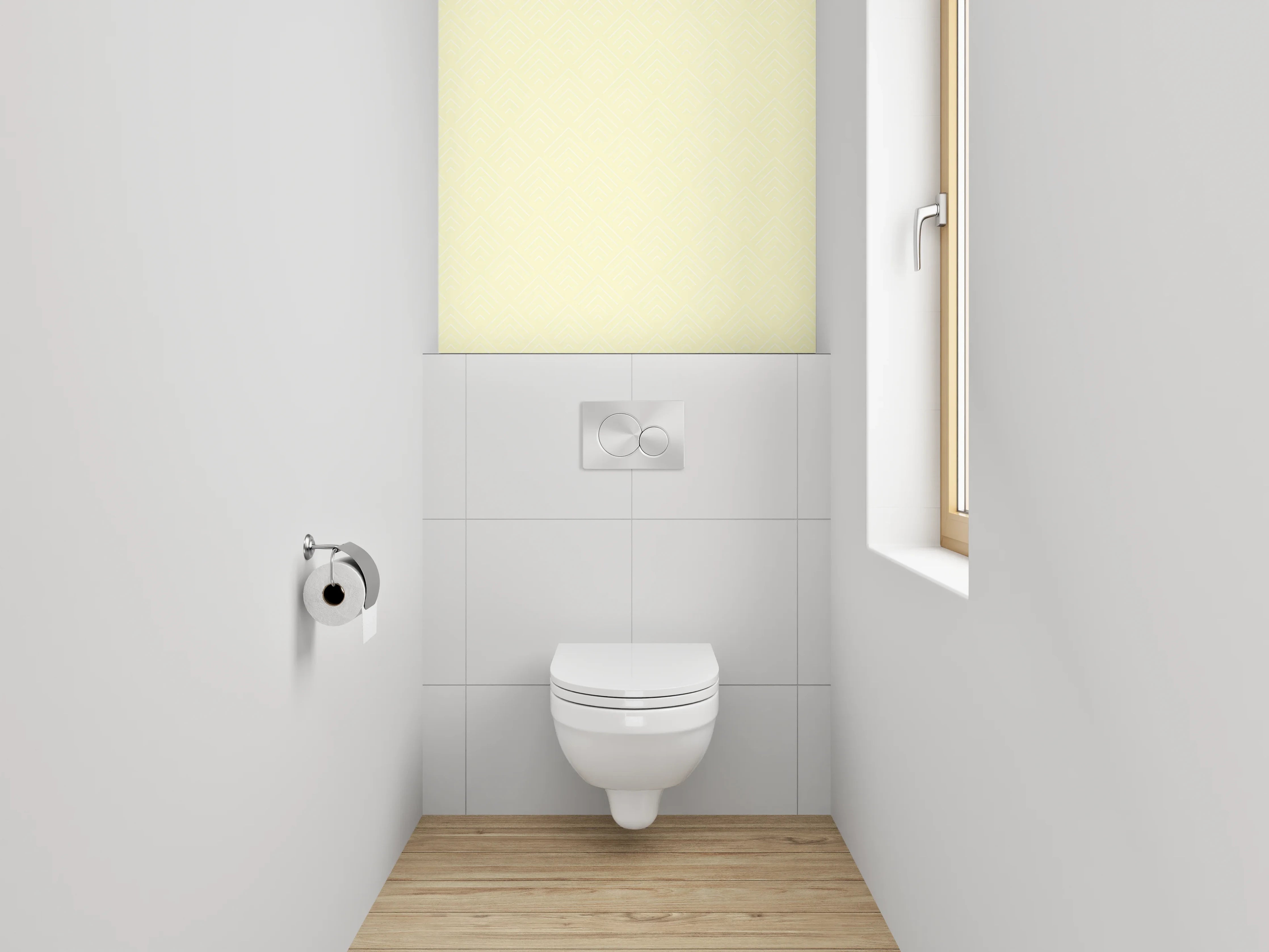 WC-Rückwand - Beige dezente Uni-Struktur Tapete