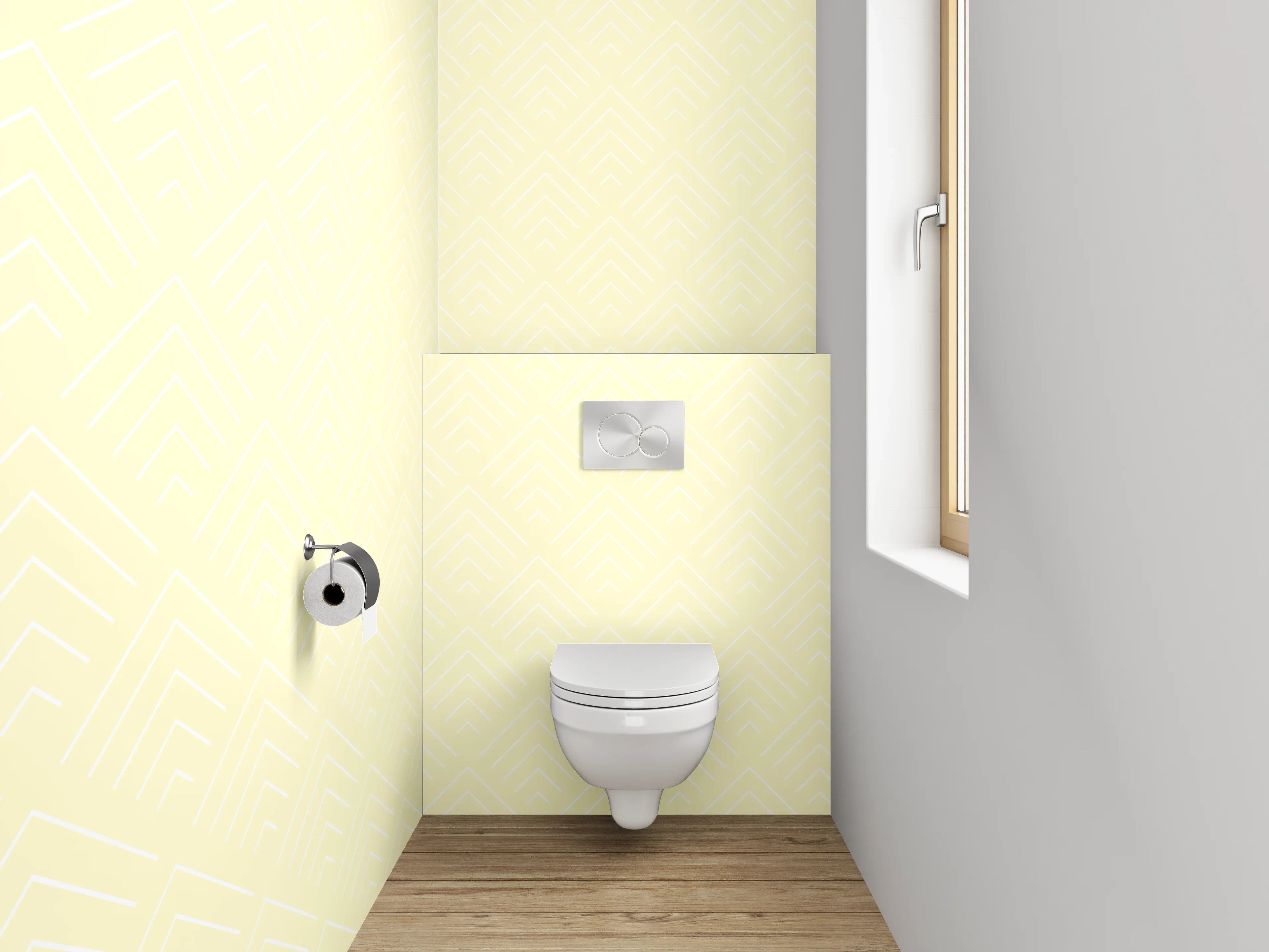 WC-Rückwand - Beige dezente Uni-Struktur Tapete