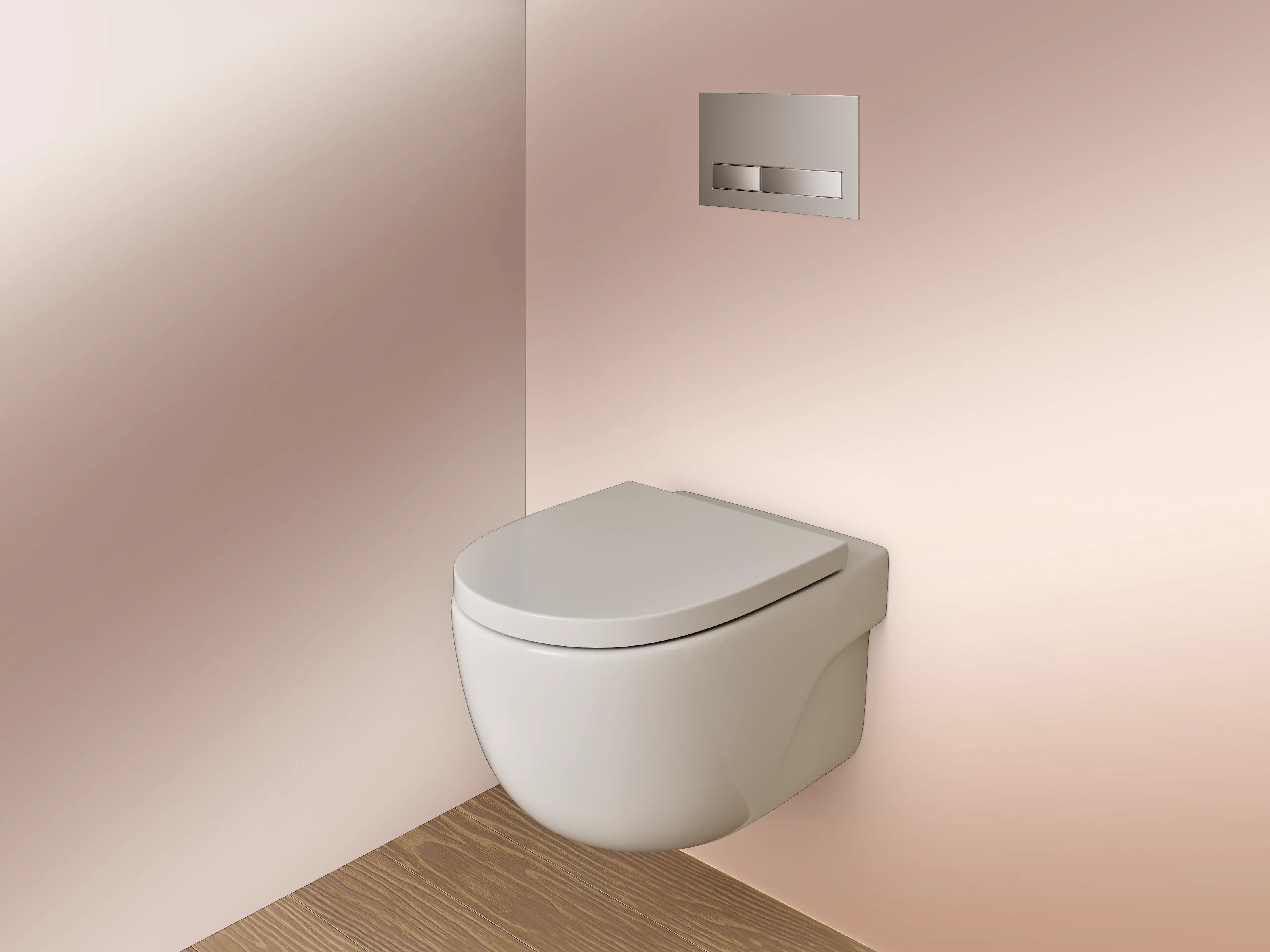 WC-Rückwand - Beige sanfte Farbverläufe modern
