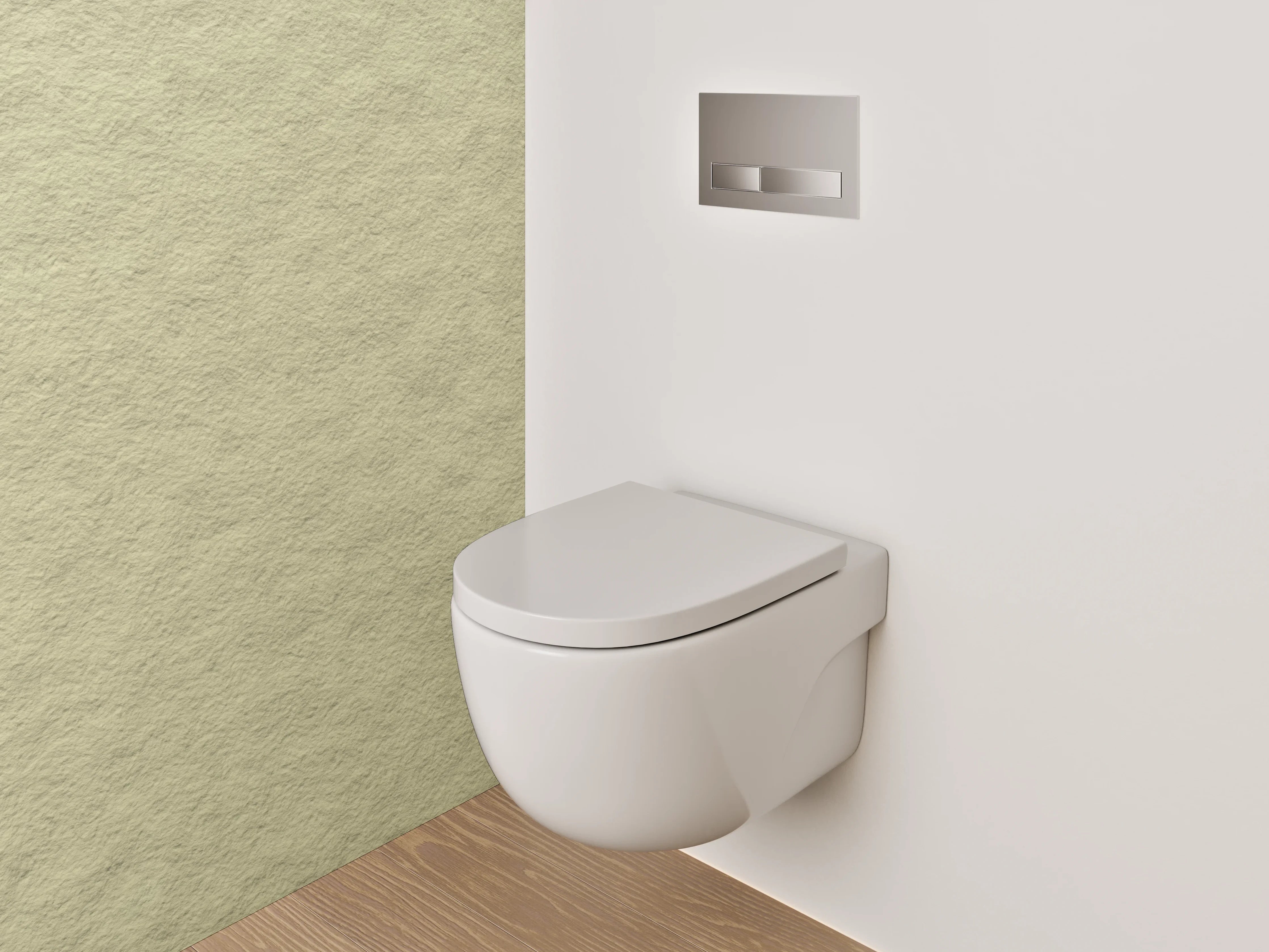 WC-Rückwand - Beige strukturierte Fliesenoptik