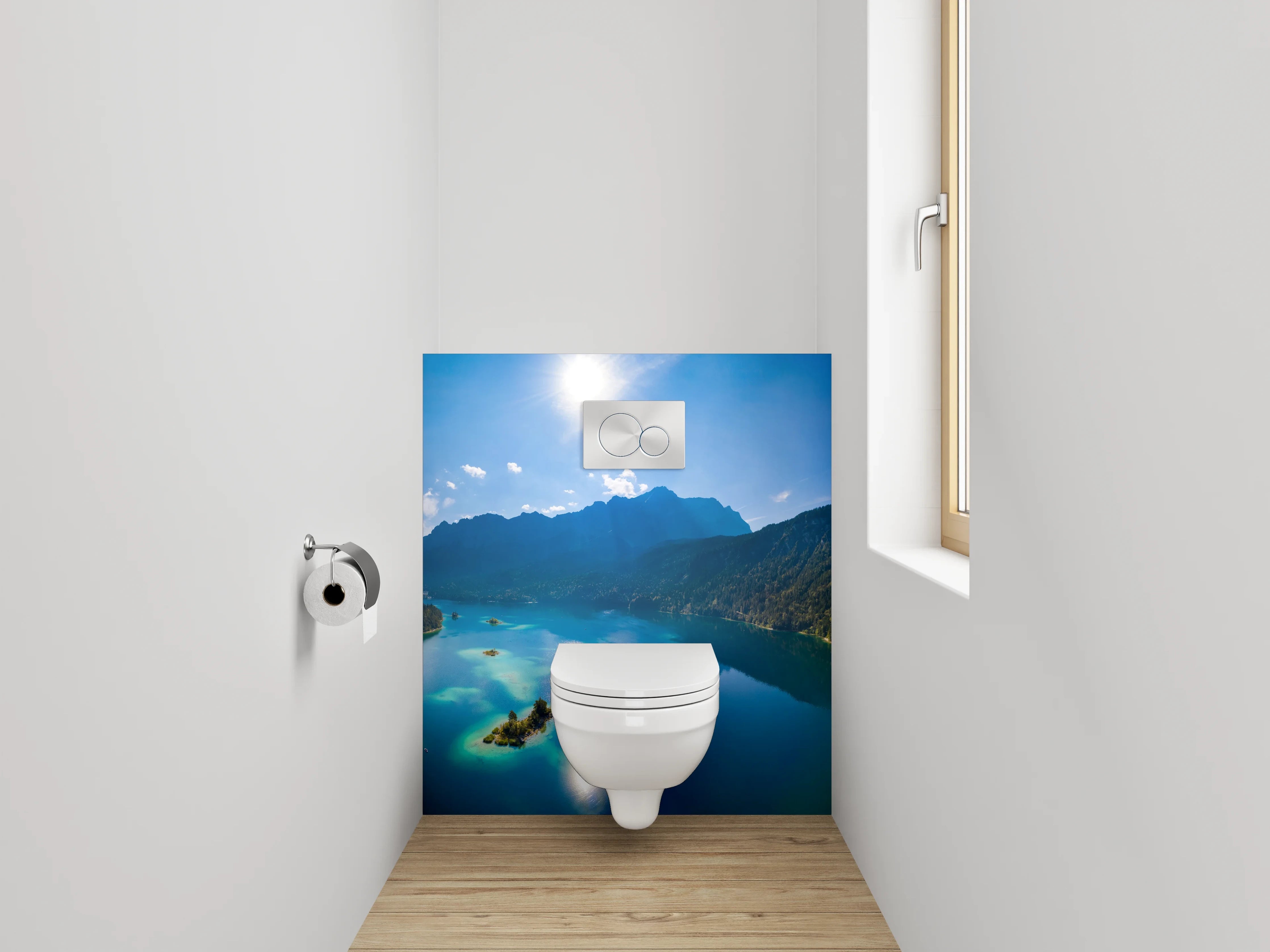WC-Rückwand - Bergsee Panorama Naturfotografie