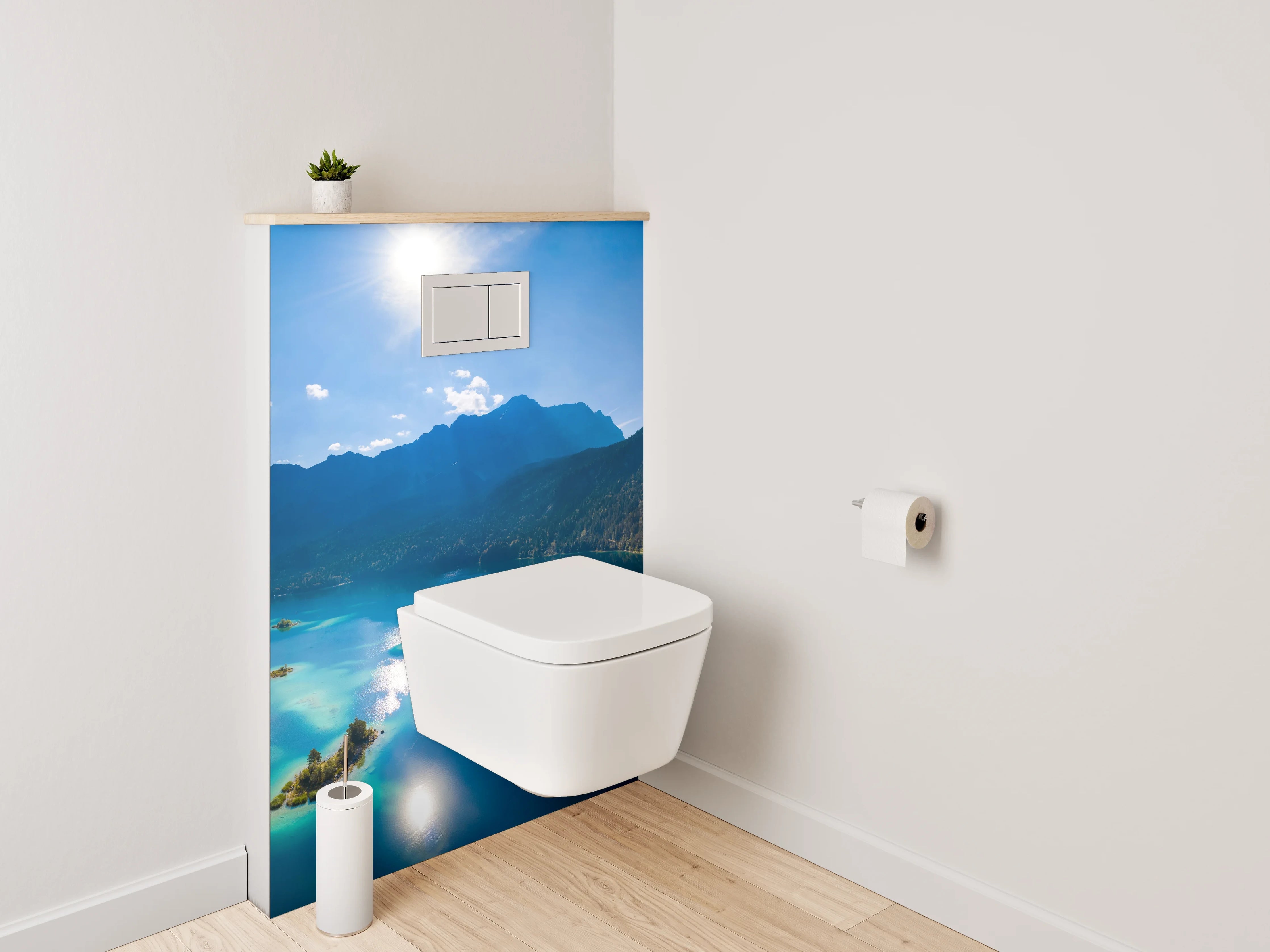 WC-Rückwand - Bergsee Panorama Naturfotografie