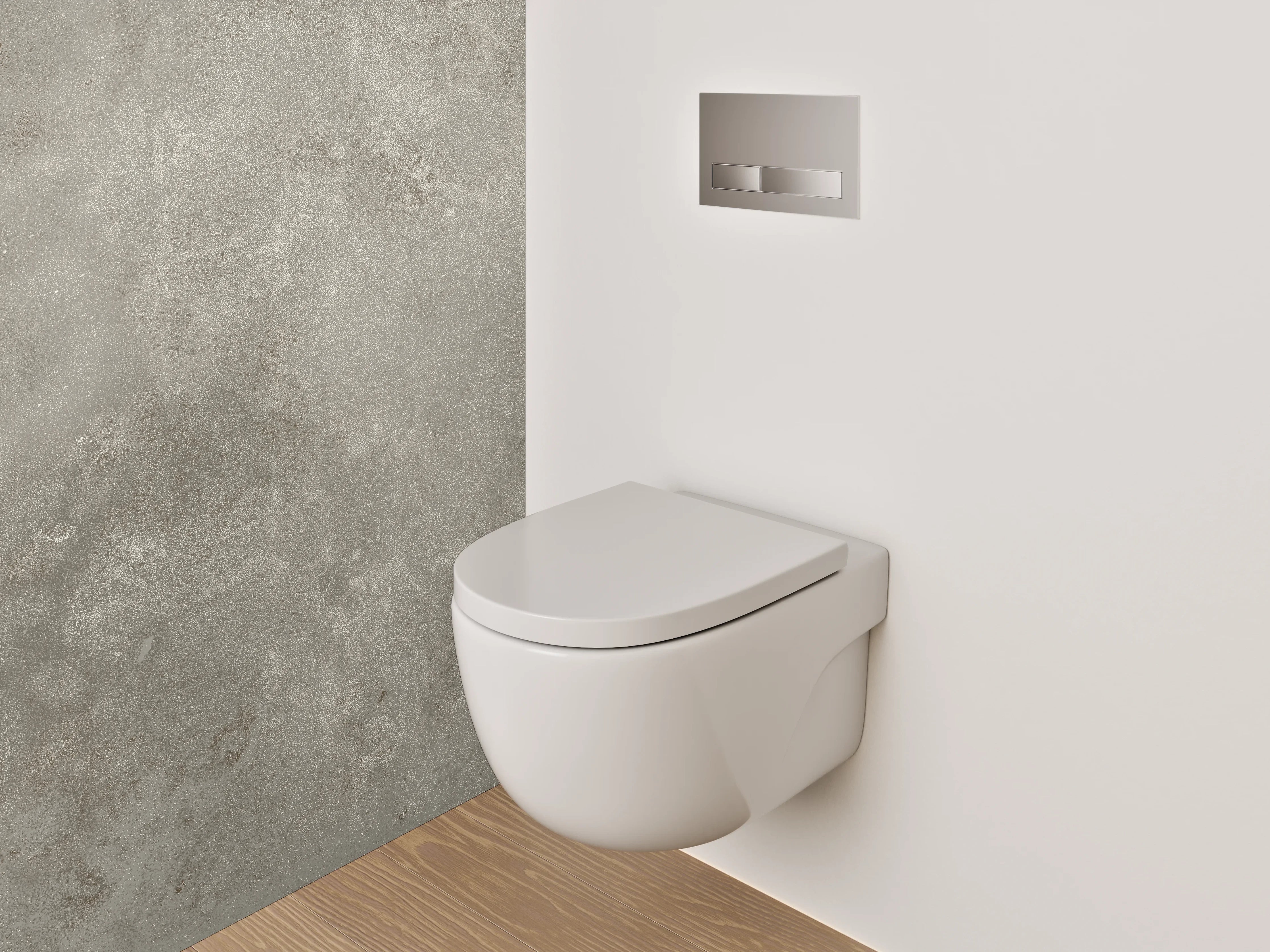 WC-Rückwand - Betonoptik Grau Fliese Modern