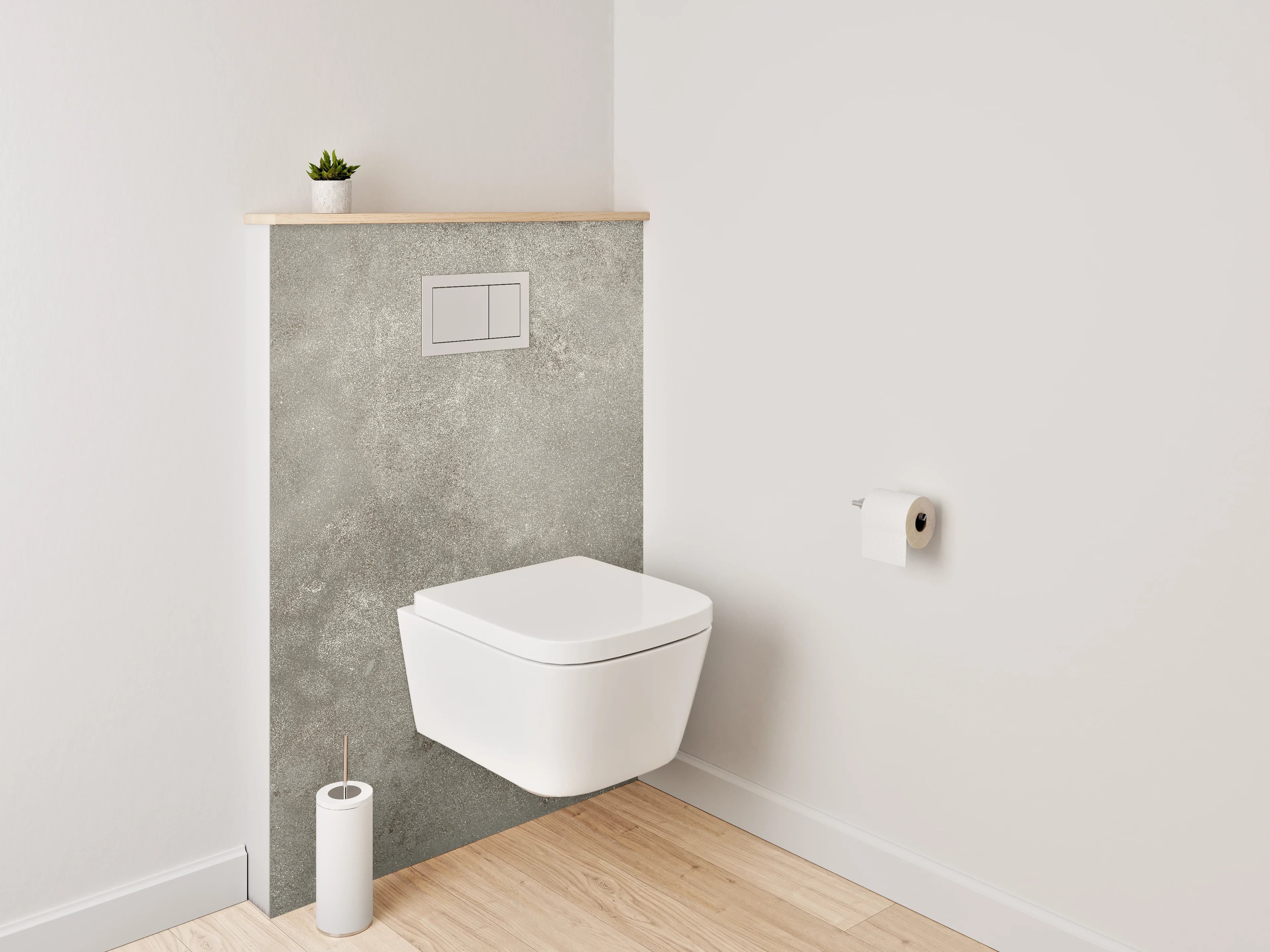 WC-Rückwand - Betonoptik Grau Fliese Modern