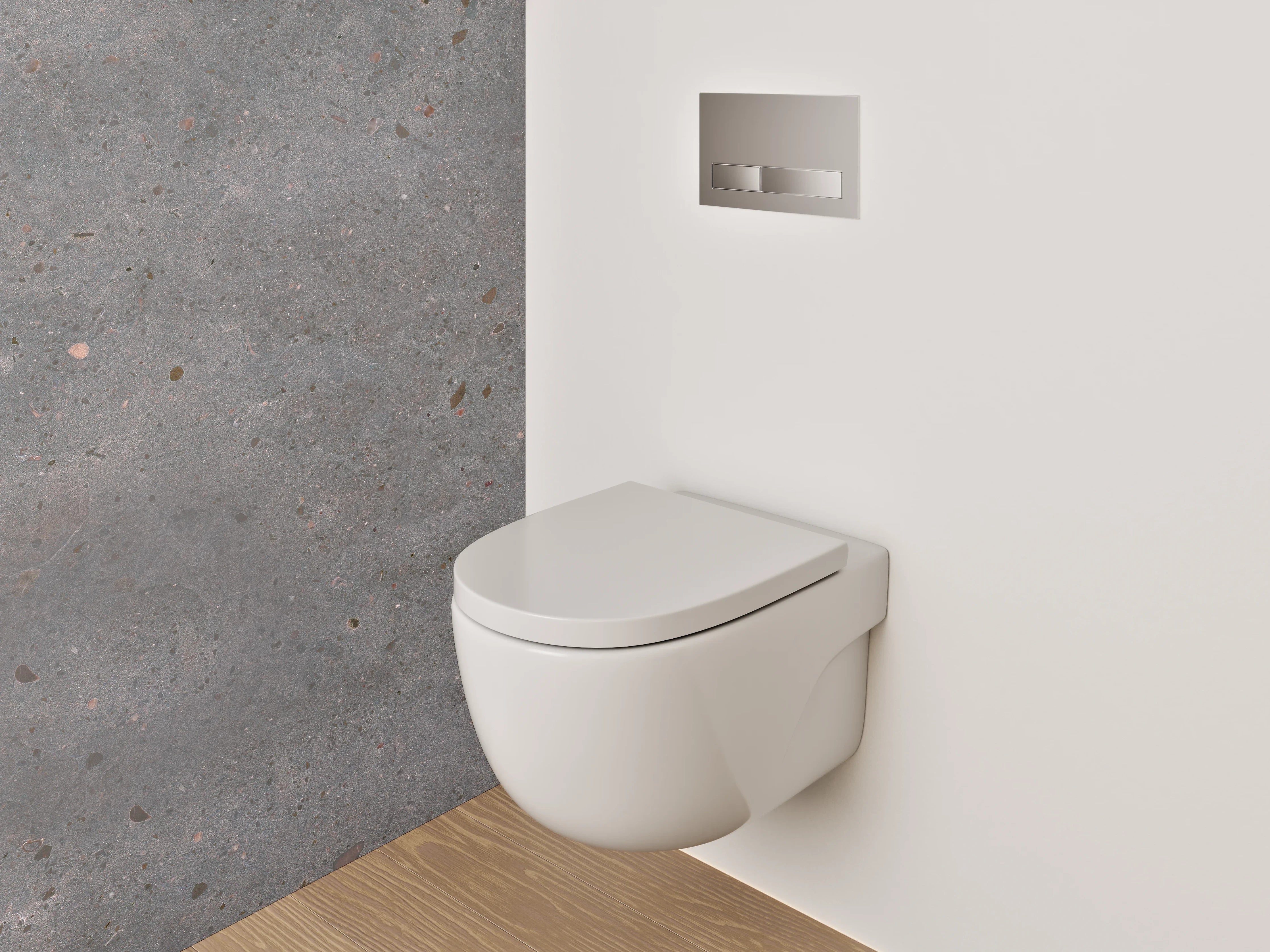 WC-Rückwand - Betonoptik Grau Wandpaneel