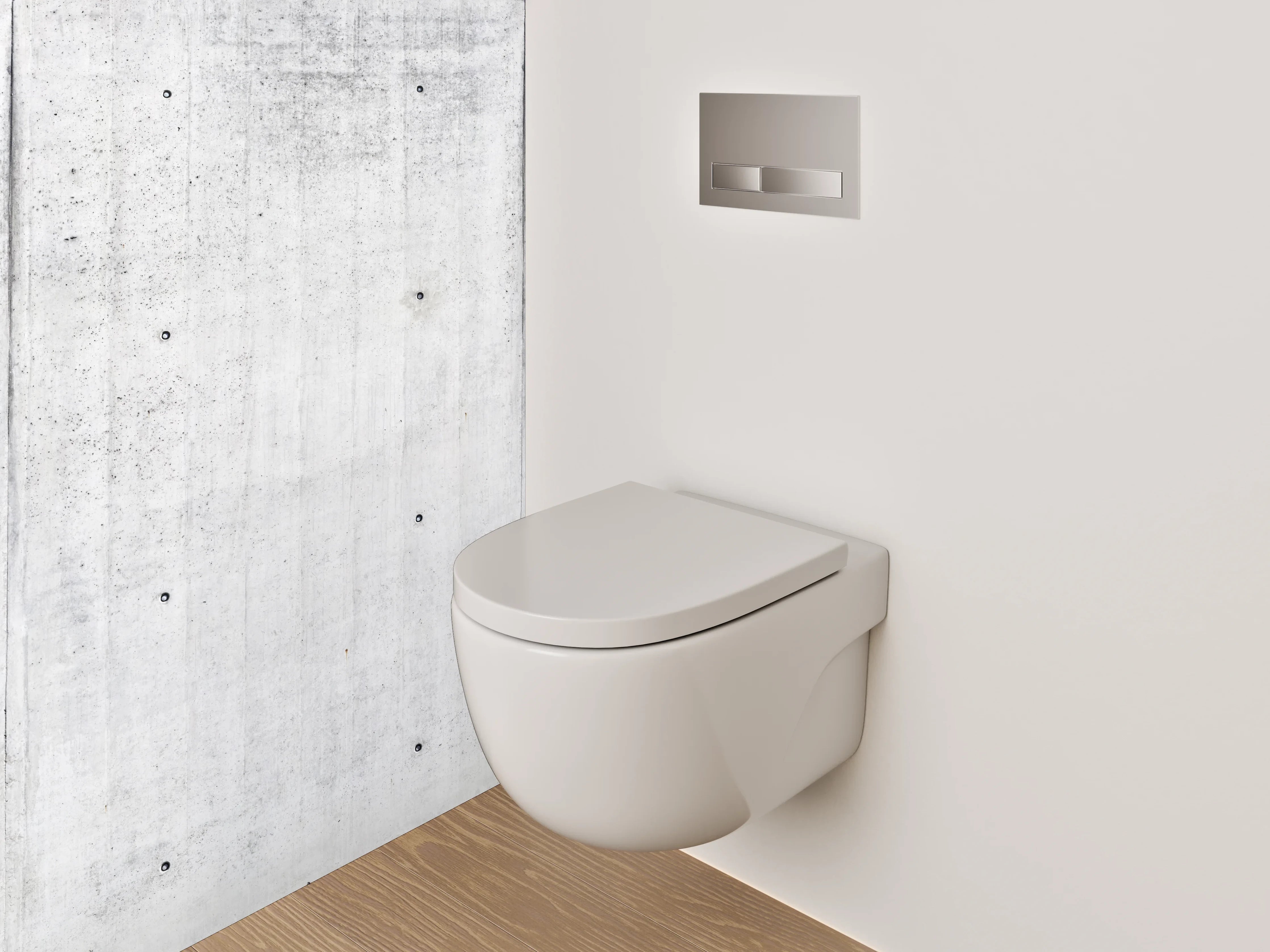 WC-Rückwand - Betonoptik Weiß-Grau Wandpanel