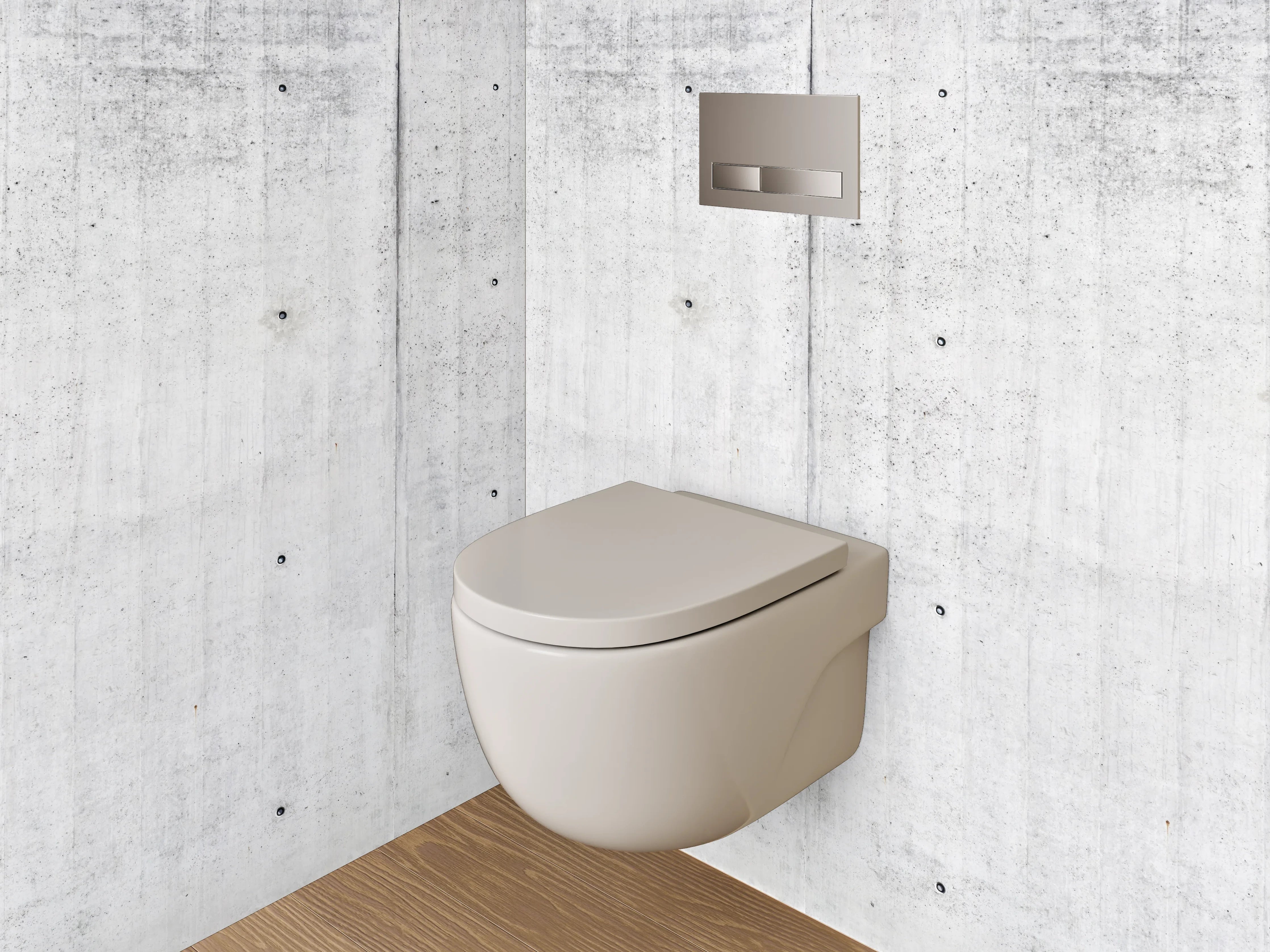 WC-Rückwand - Betonoptik Weiß-Grau Wandpanel
