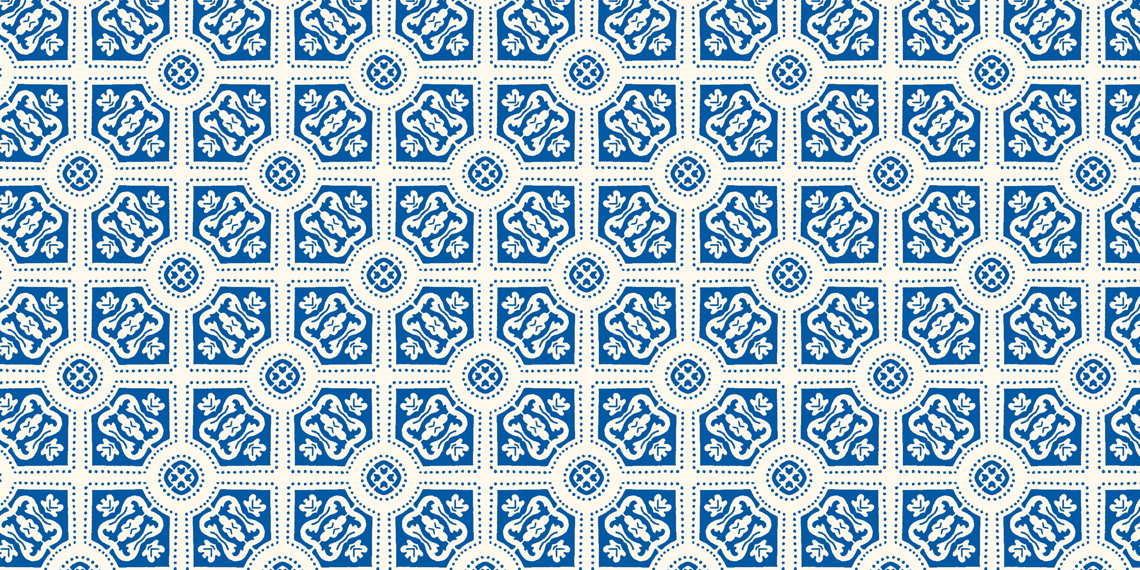 WC-Rückwand-Blaue Fliesenmuster mit detailreicher Gestaltung