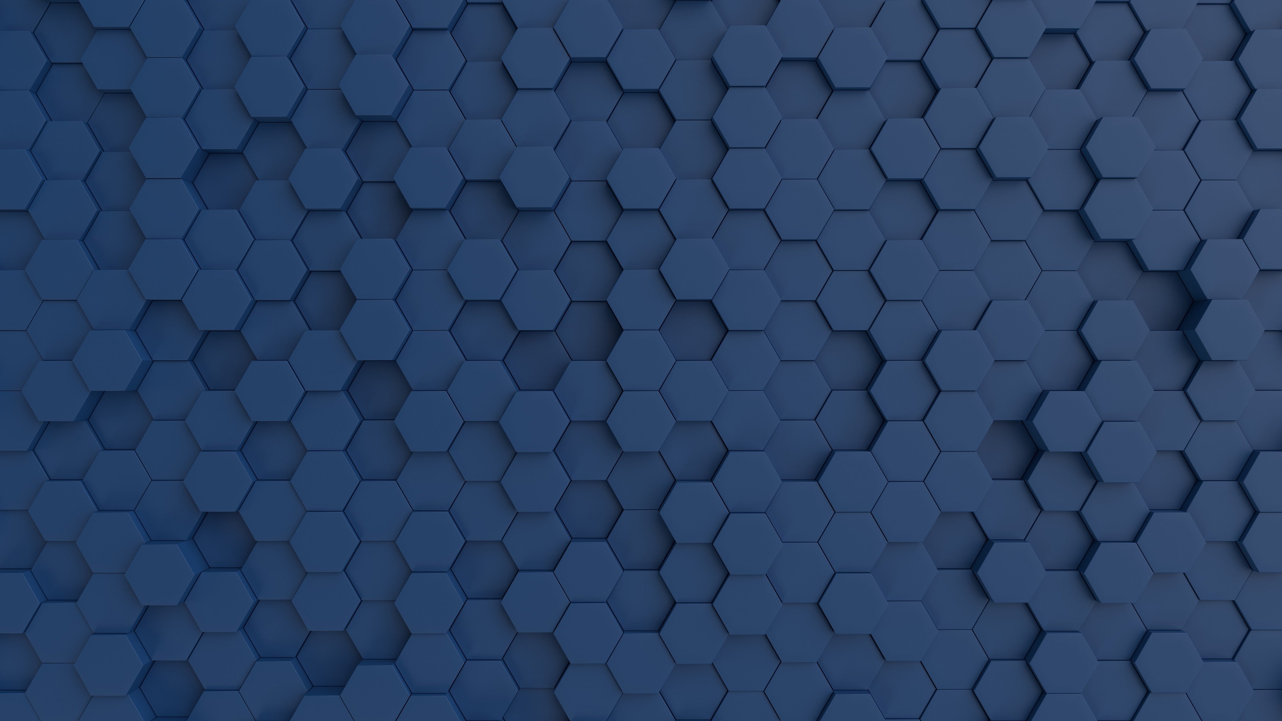 WC-Rückwand-Blaues Hexagon 3D Muster