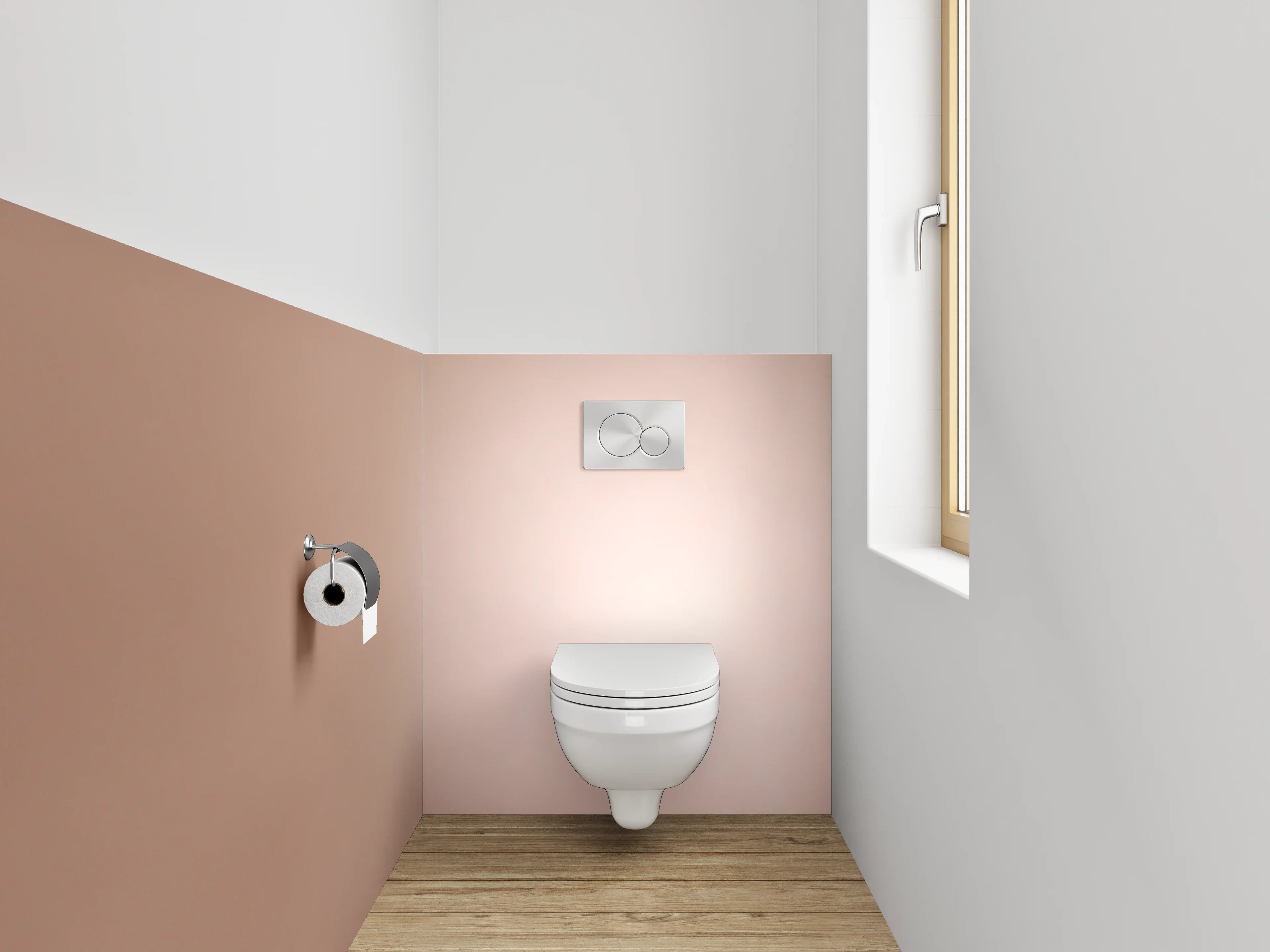 WC-Rückwand - Braune Oberfläche mit sanften Farbverläufen