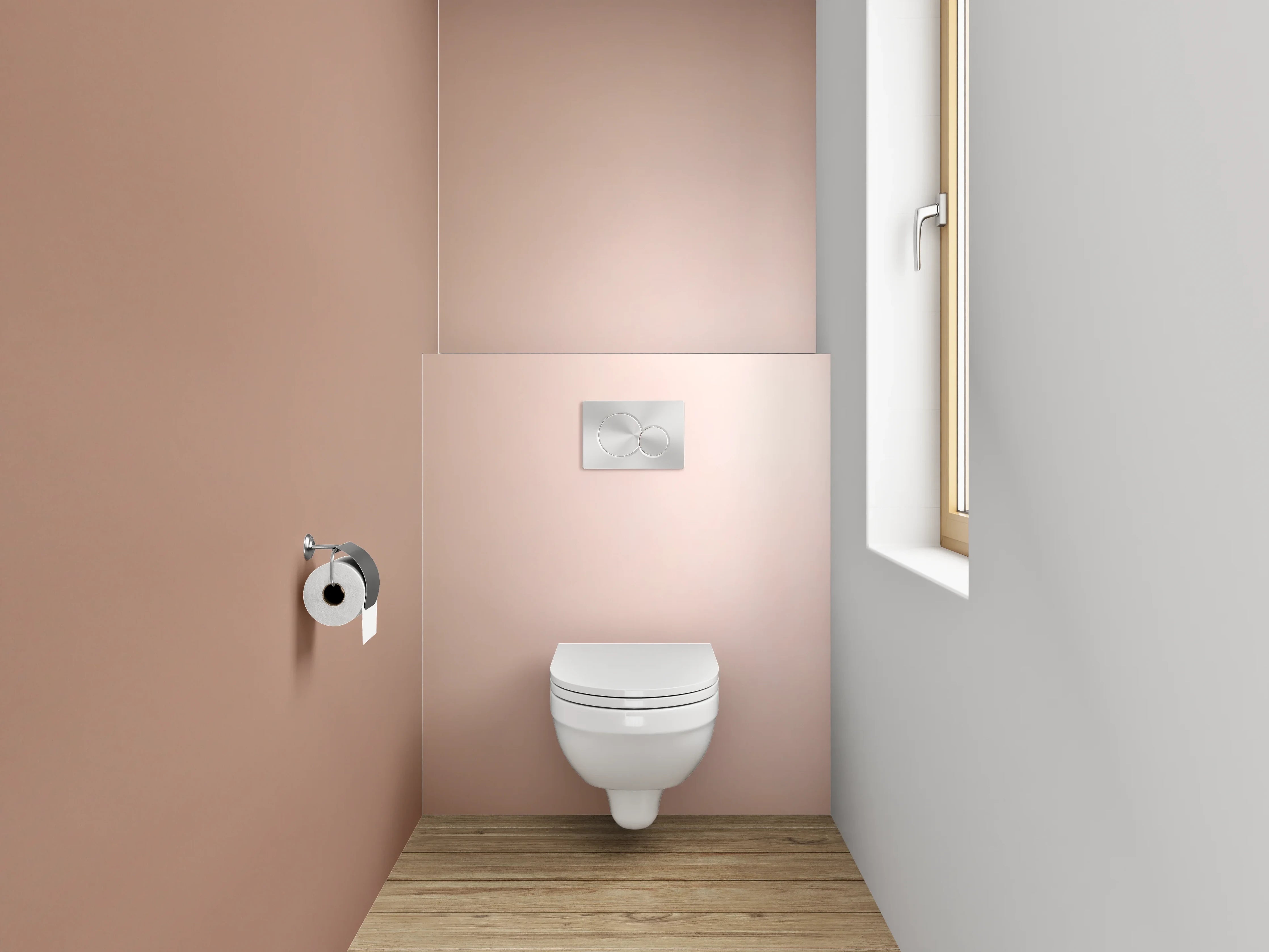 WC-Rückwand - Braune Oberfläche mit sanften Farbverläufen