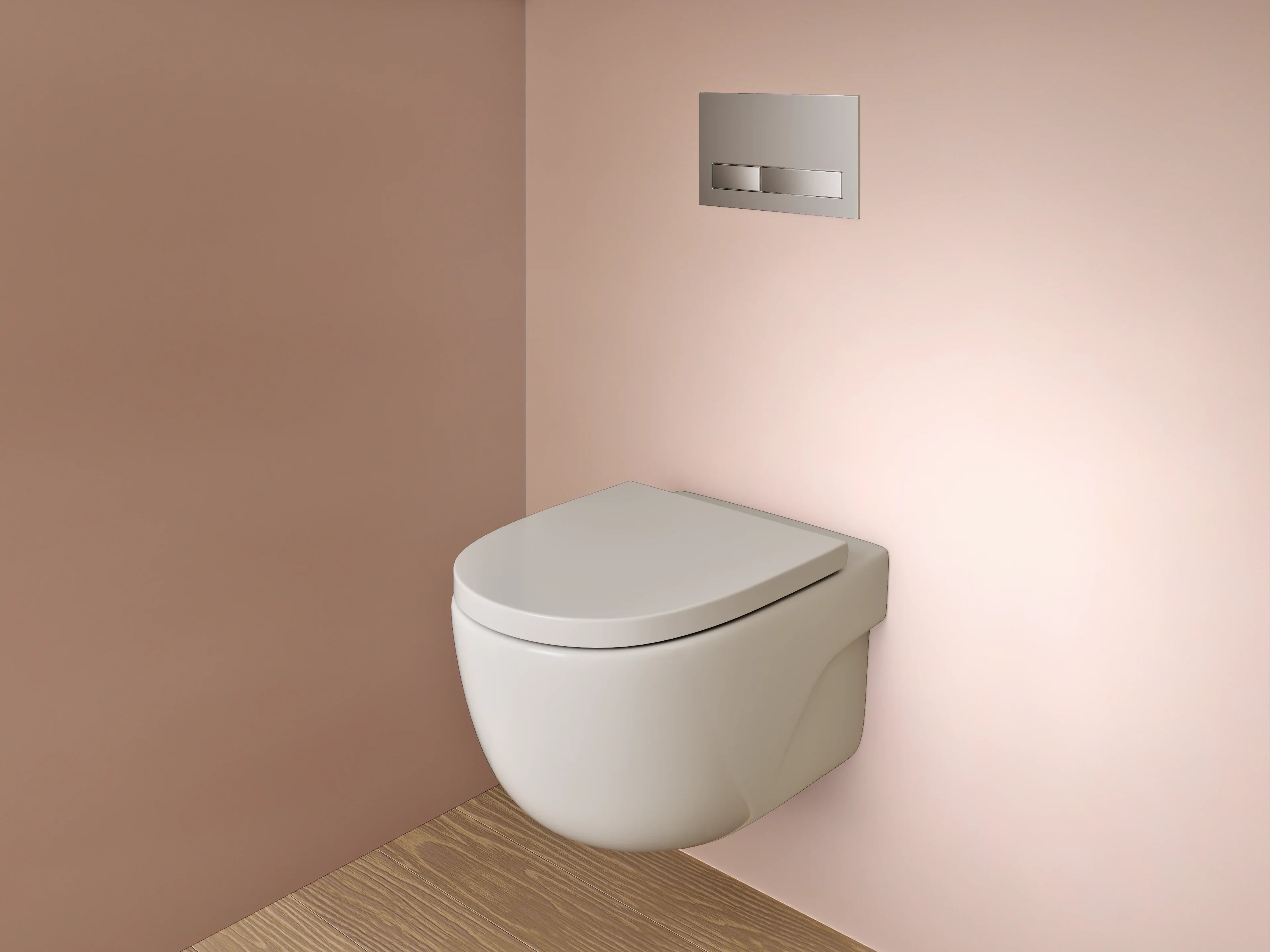 WC-Rückwand - Braune Oberfläche mit sanften Farbverläufen