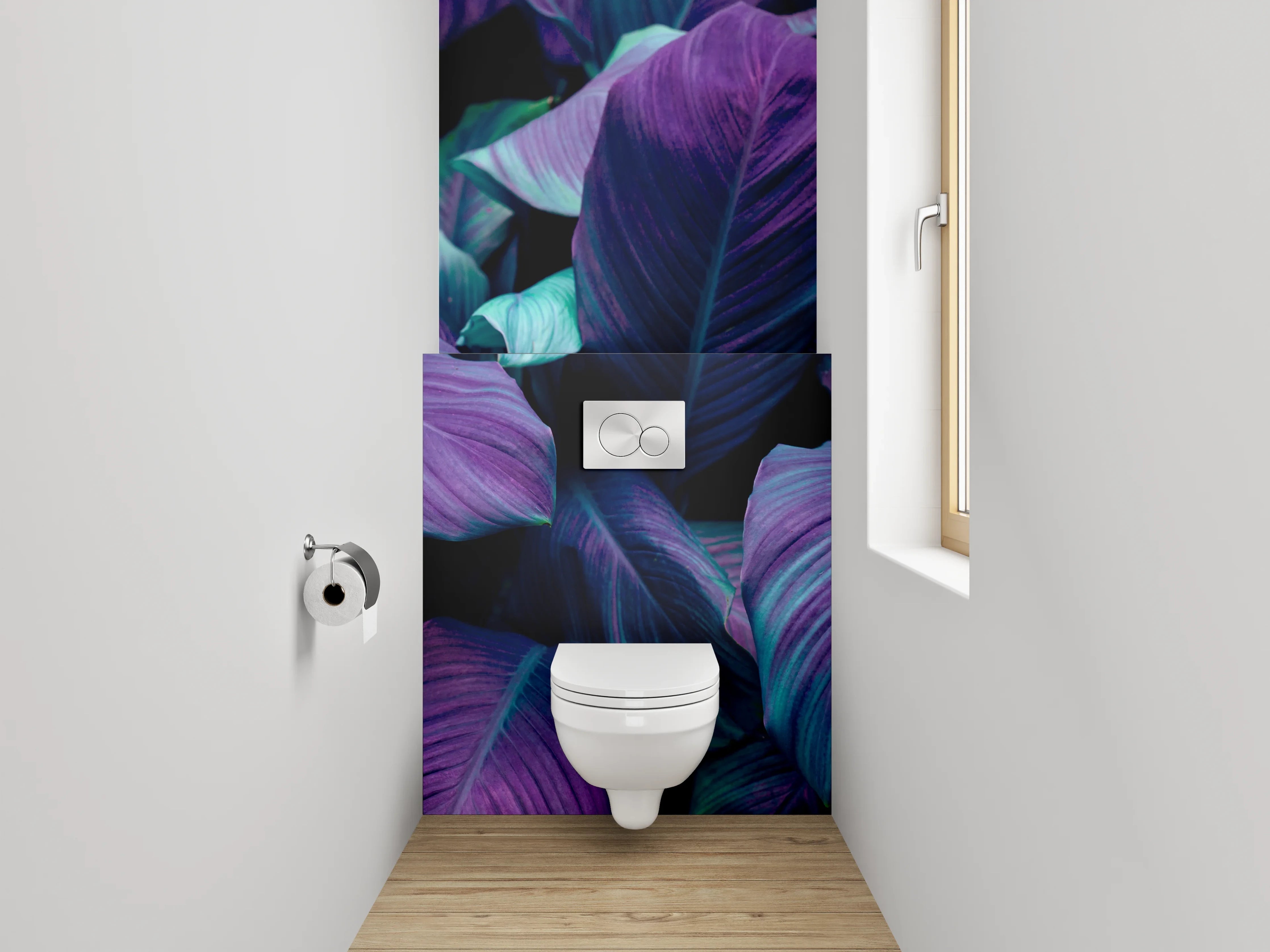 WC-Rückwand - Bunte Blätterpracht Natur Wanddeko