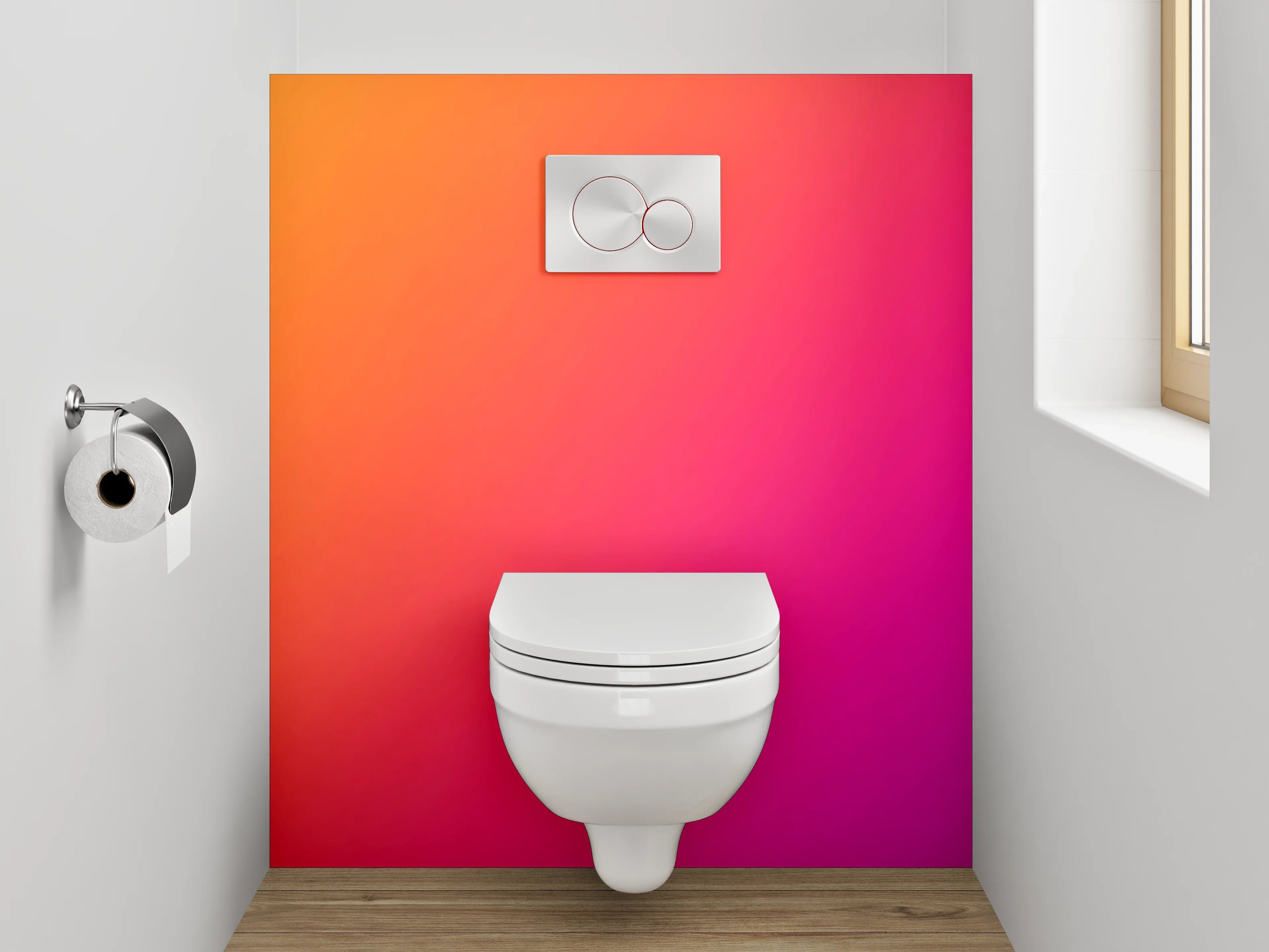 WC-Rückwand - Bunte Farbverlaufs-Textur