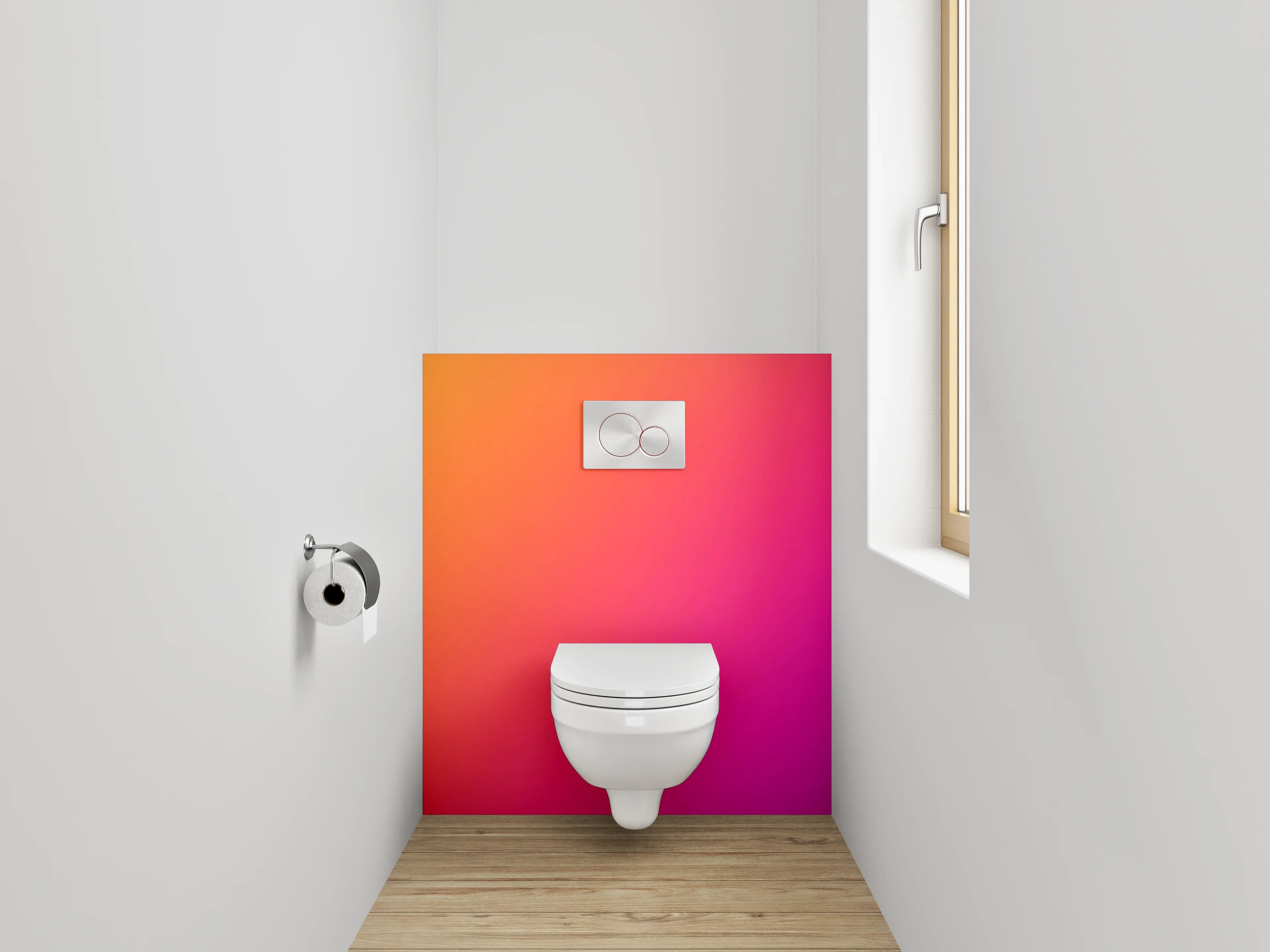 WC-Rückwand - Bunte Farbverlaufs-Textur