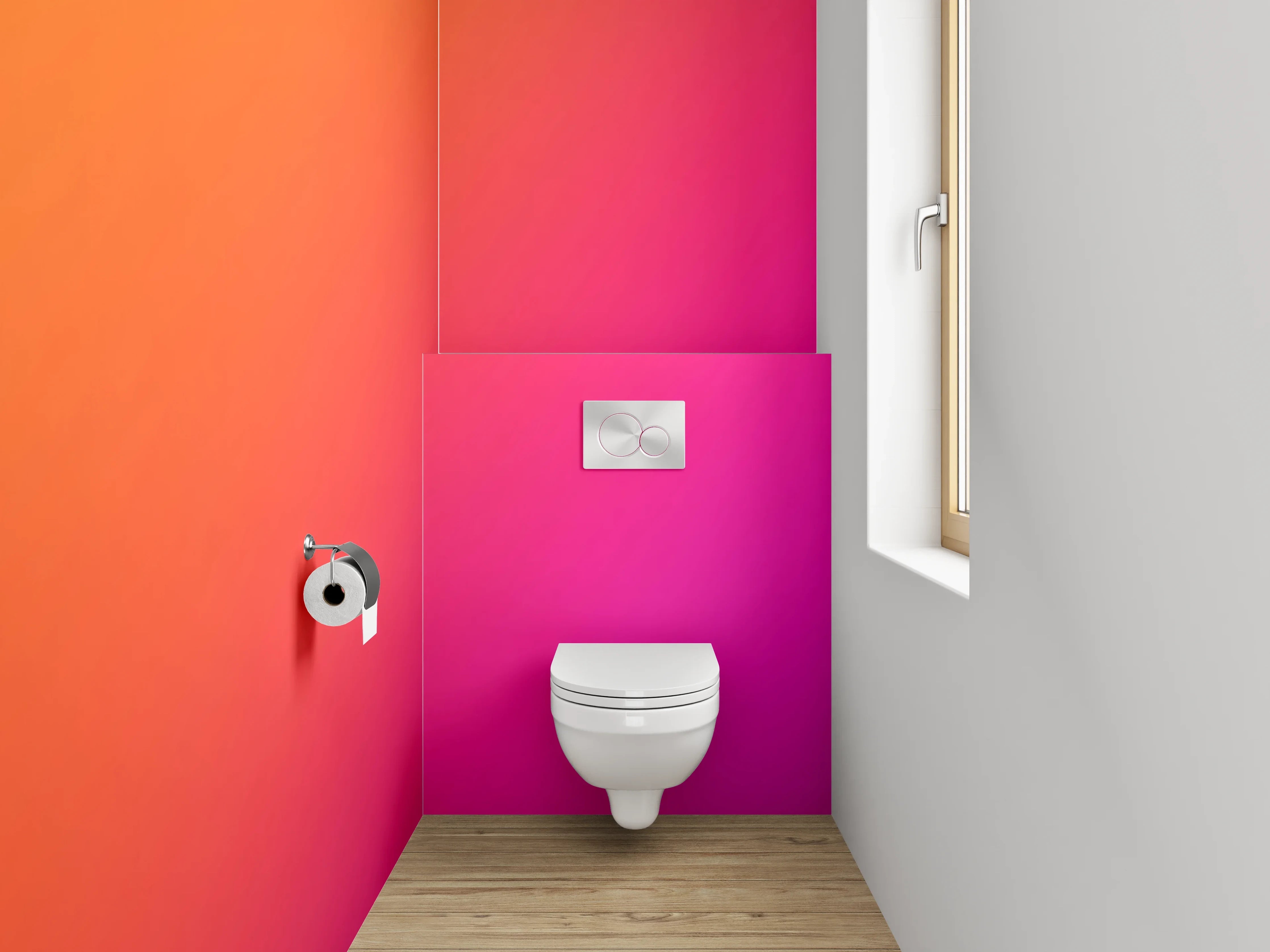 WC-Rückwand - Bunte Farbverlaufs-Textur