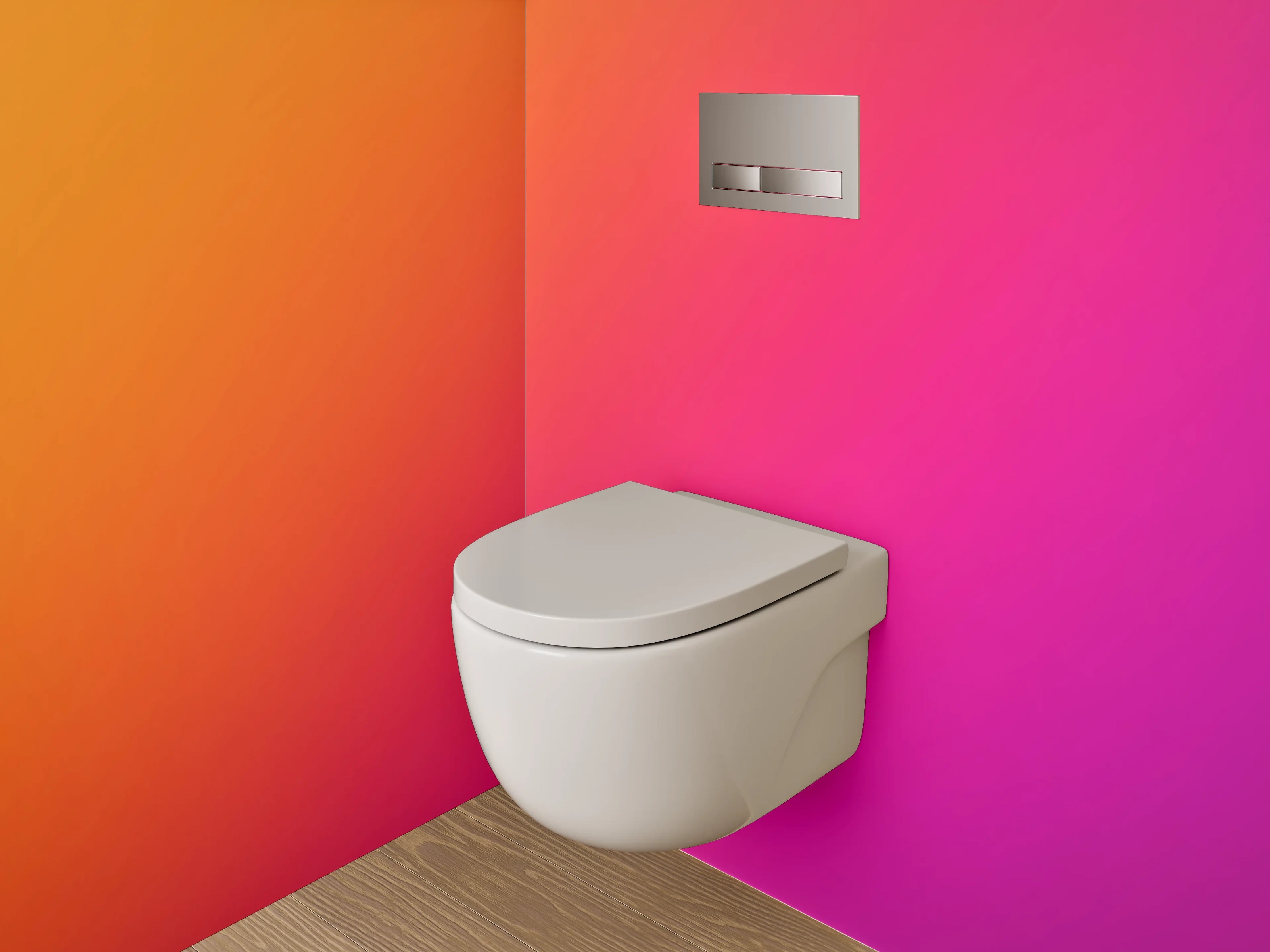 WC-Rückwand - Bunte Farbverlaufs-Textur