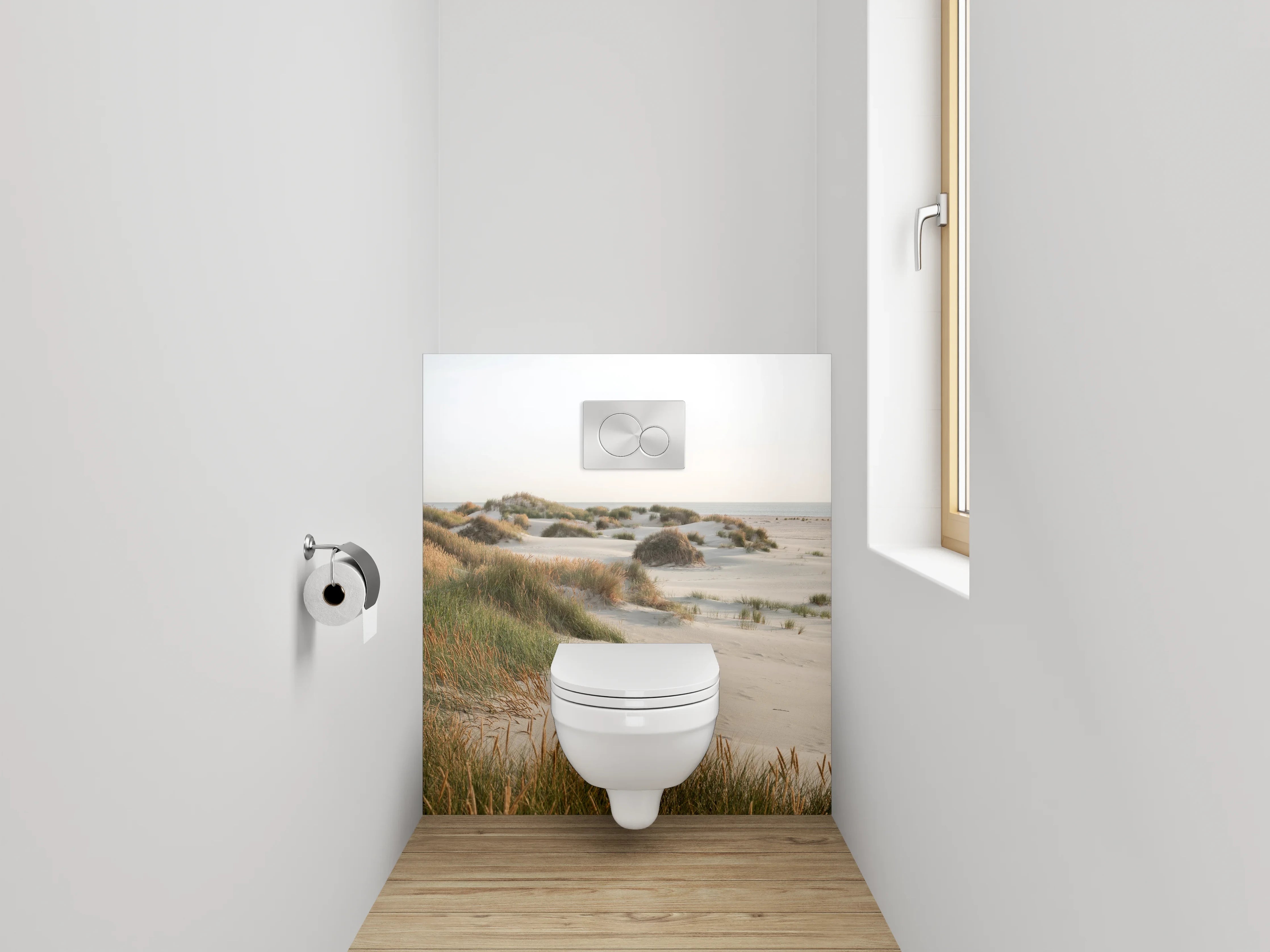 WC-Rückwand - Dünenlandschaft am Nordseestrand Fotomotiv