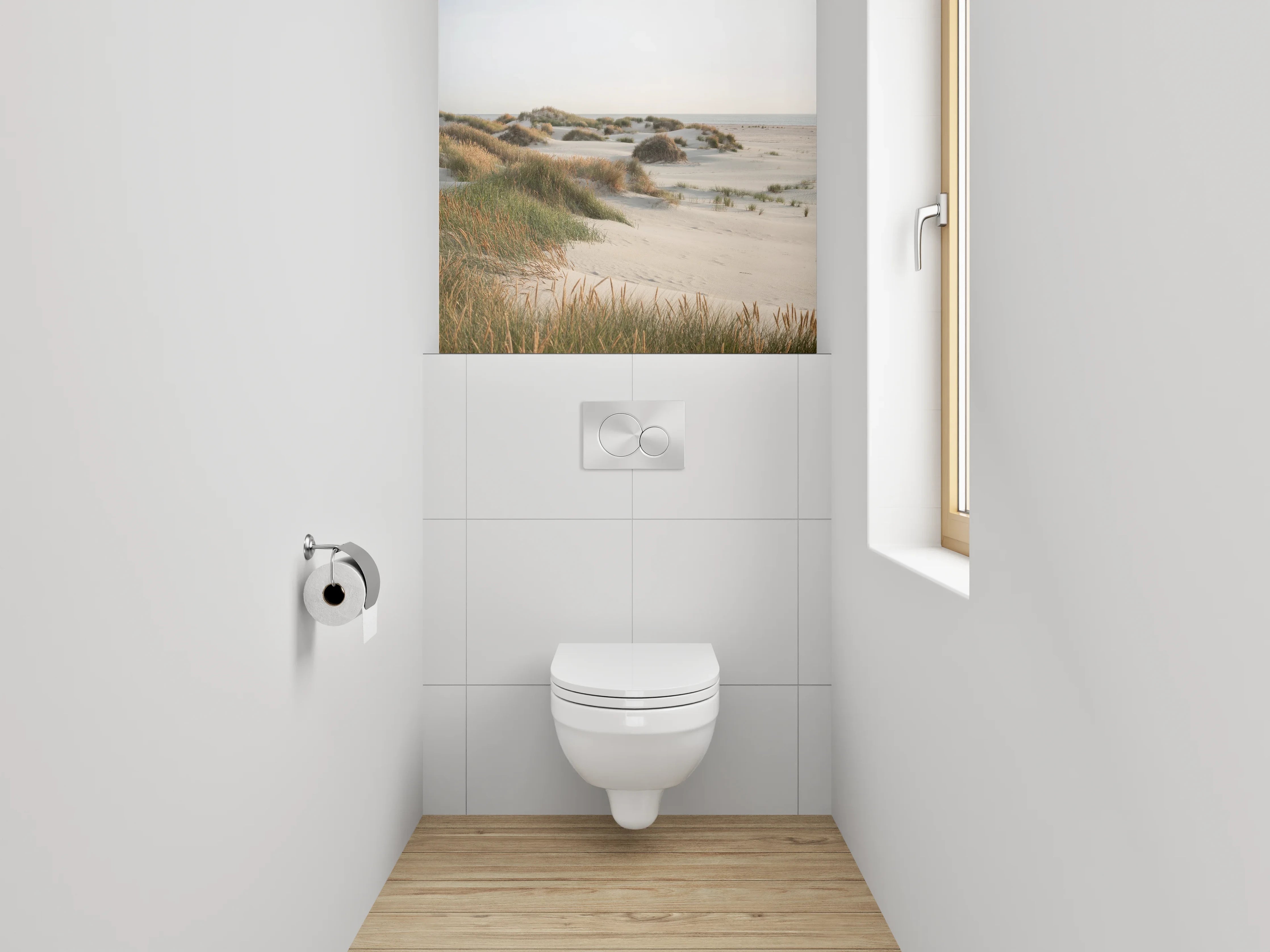 WC-Rückwand - Dünenlandschaft am Nordseestrand Fotomotiv